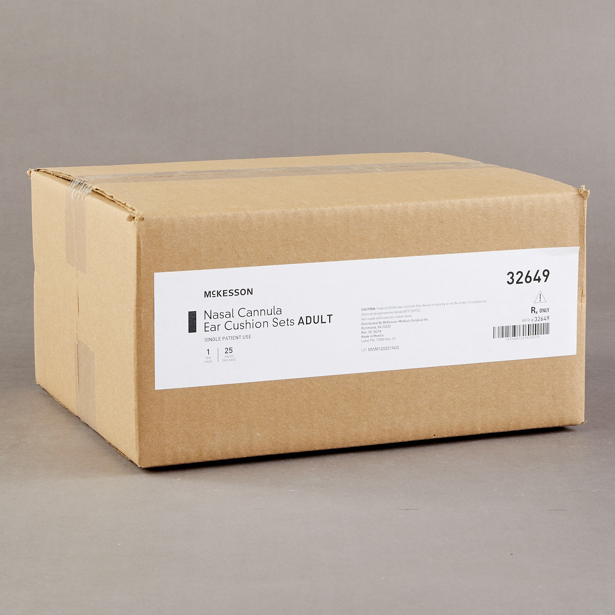 McKesson Brand 32649 - McKesson Nasal Cannula with Ear Cushions - 1/Each, 25/Case