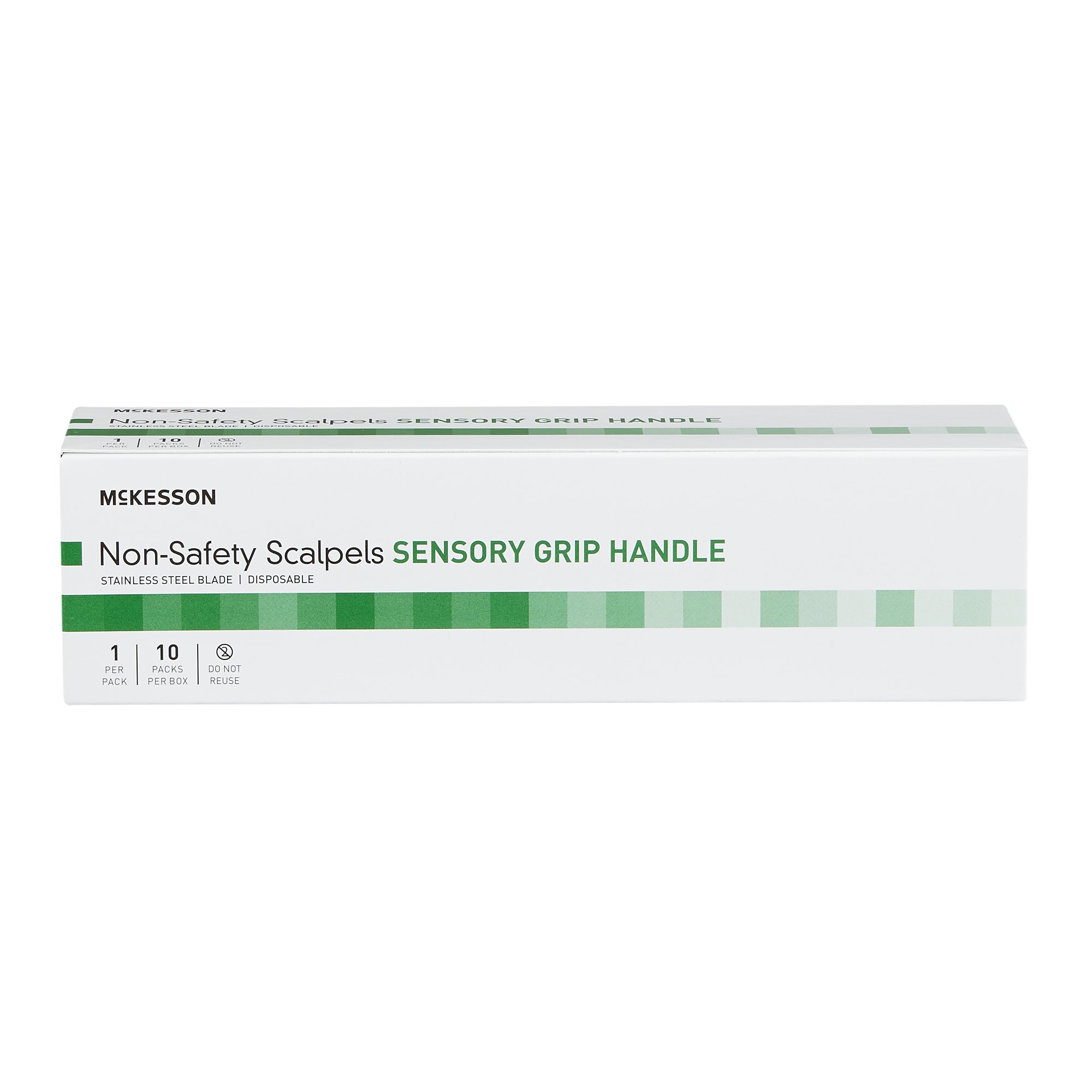 McKesson Brand 1628 - McKesson Nonsafety Scalpels, Sensory Grip Handle, #15 - 10/Box, 100/Case