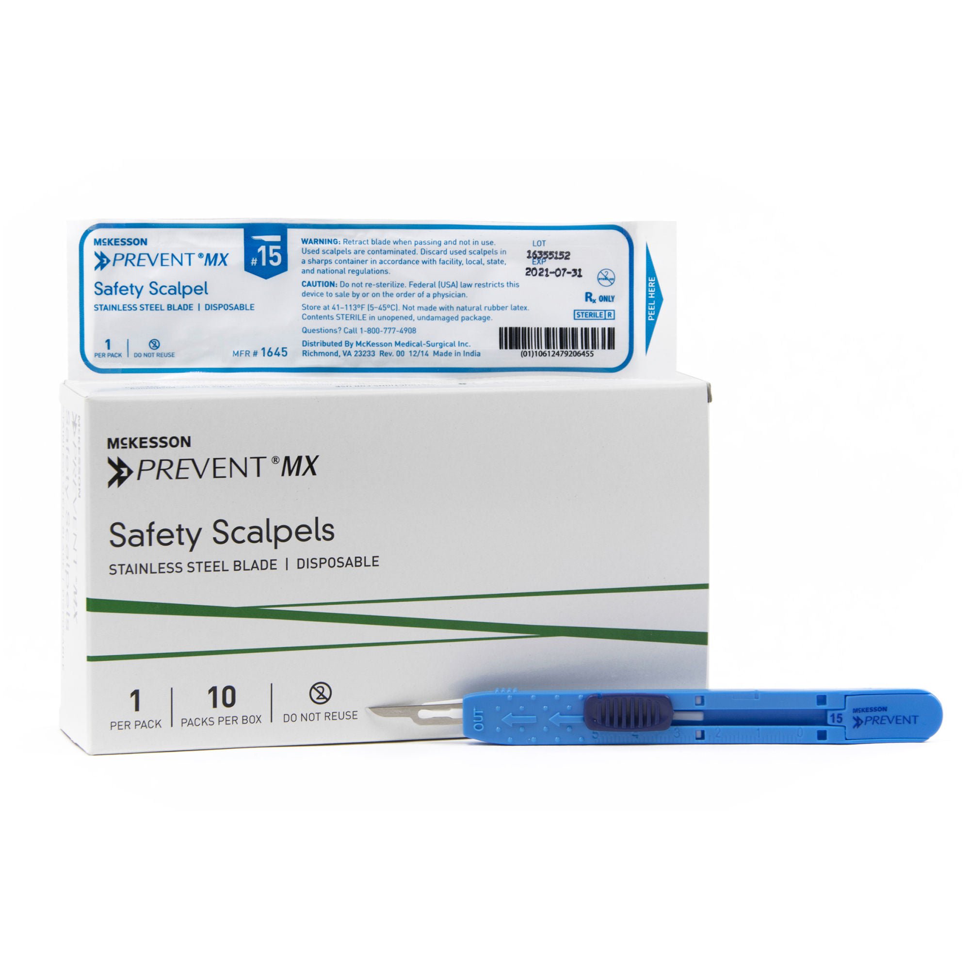 McKesson Brand - 1645 McKesson Prevent® MX Safety Scalpel