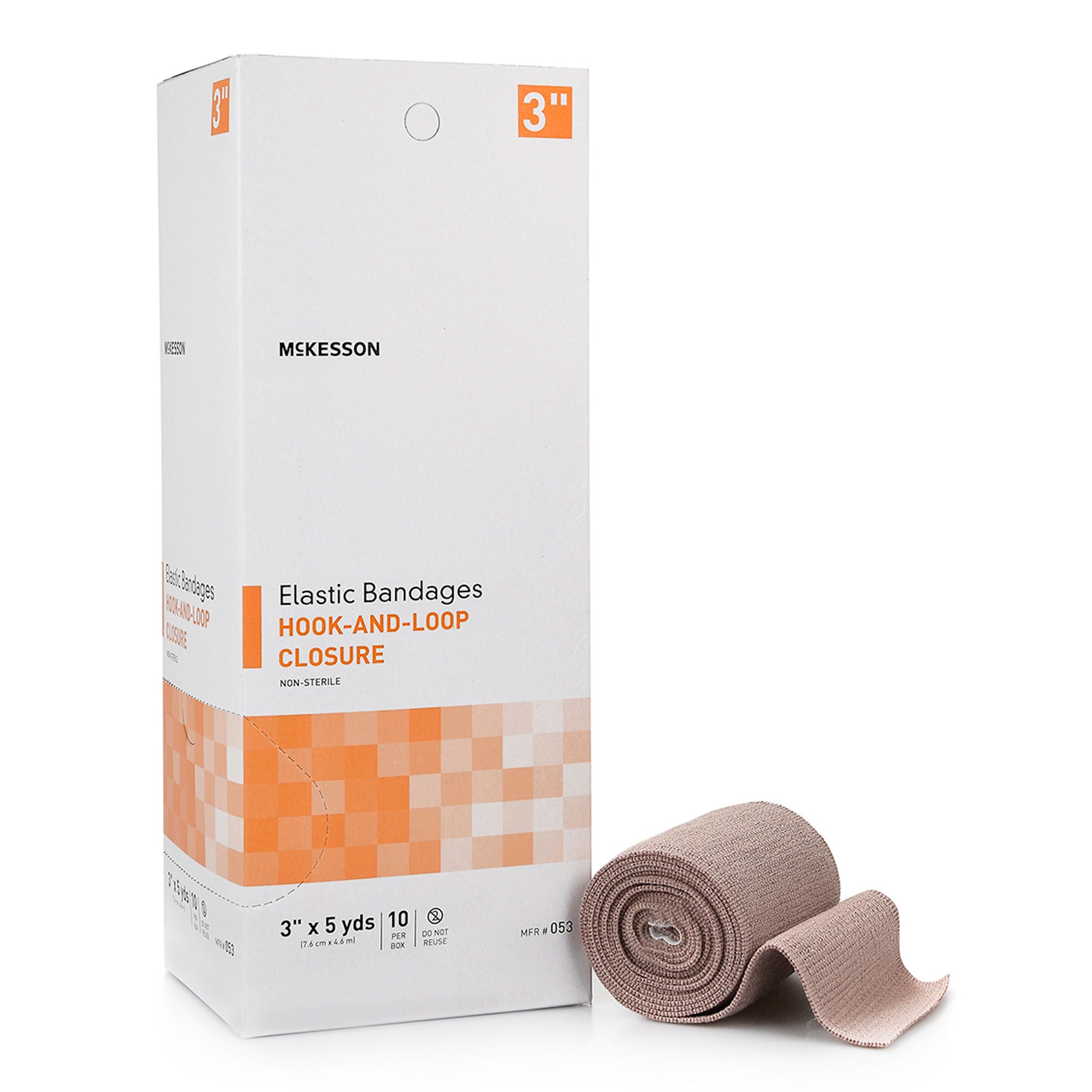 McKesson Brand - 053 McKesson hook-and-loop closure Elastic Bandage