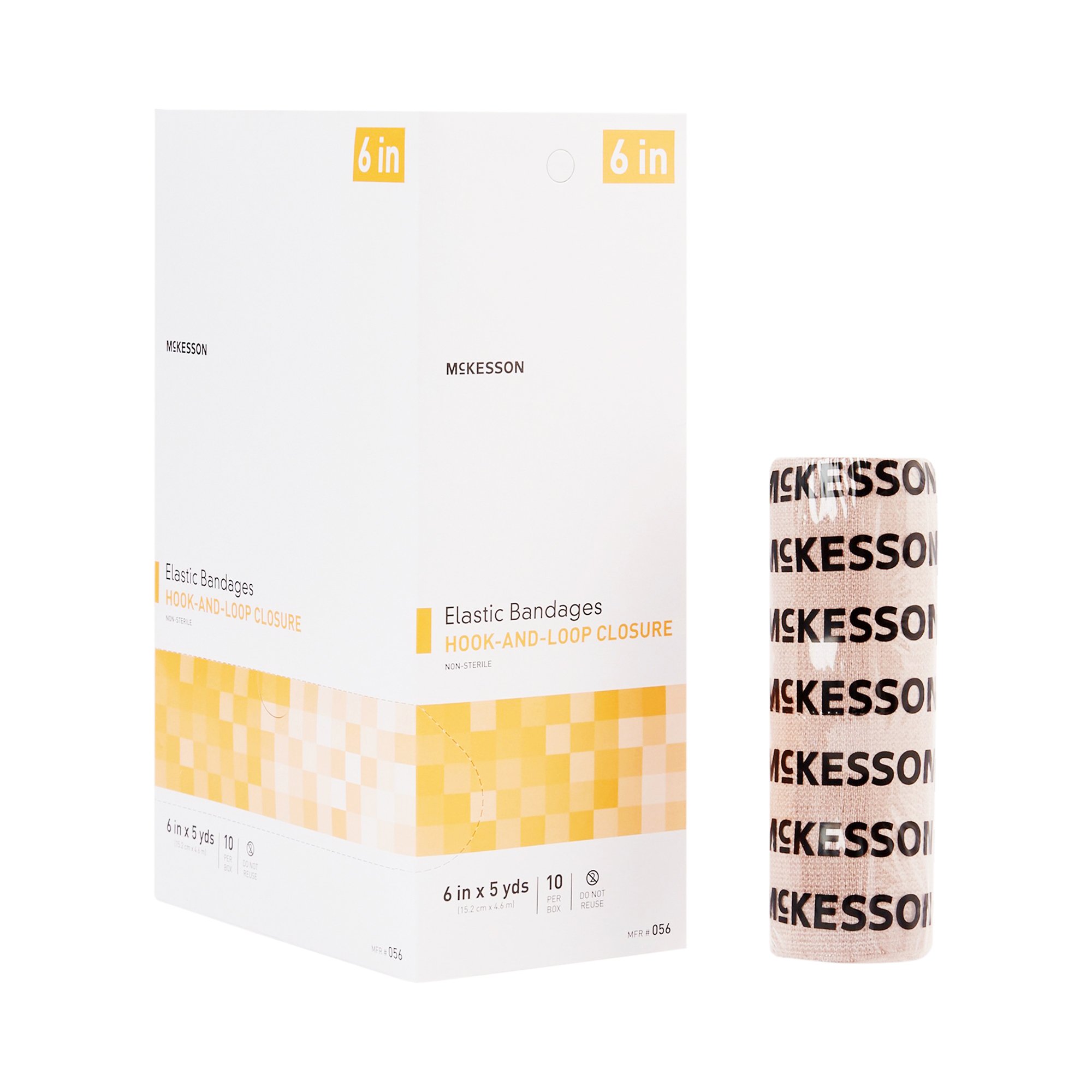 McKesson Brand - 056 McKesson hook-and-loop closure Elastic Bandage