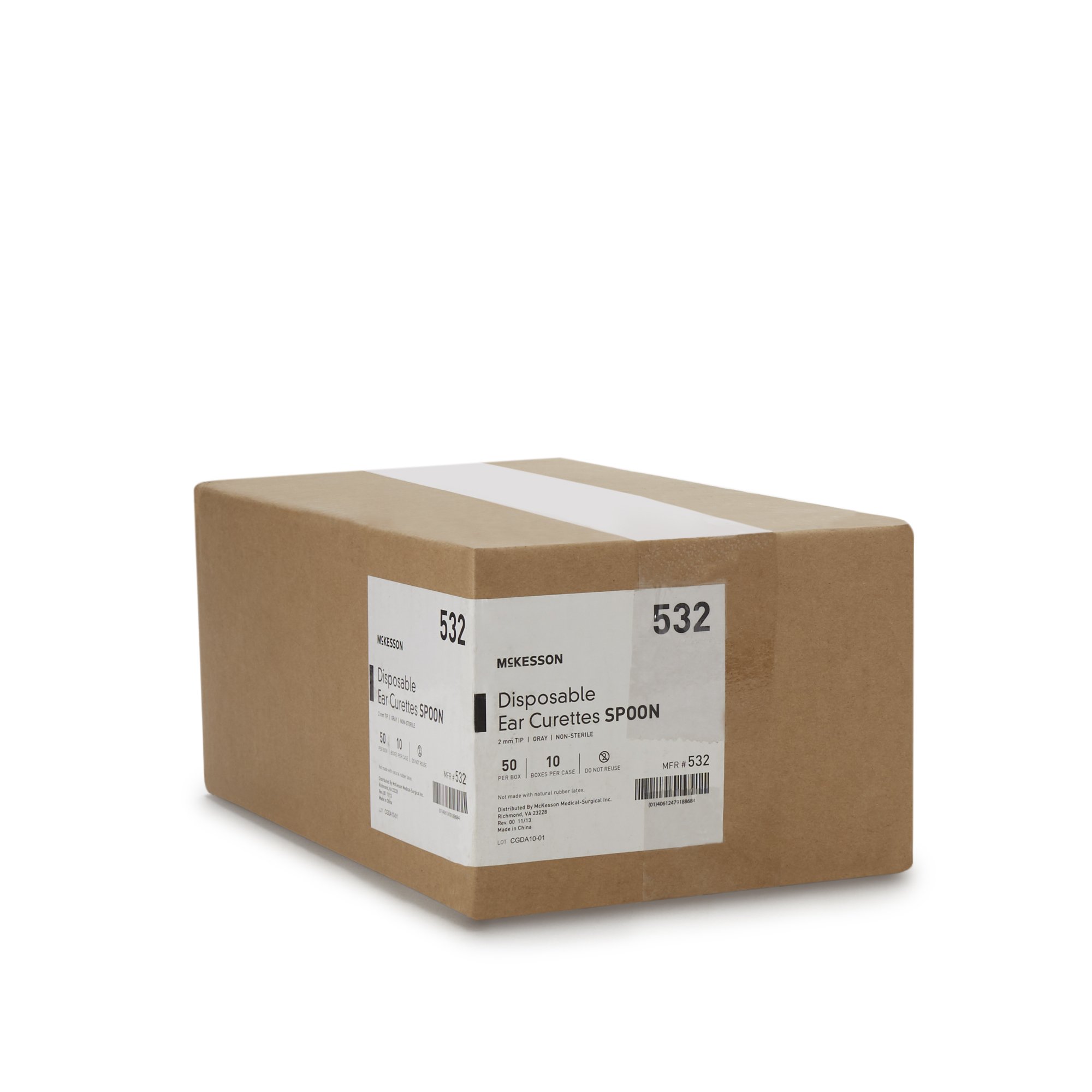 McKesson Brand 532 - McKesson Ear Curette, 2 mm, Cup Tip - 1/Box, 10/Case