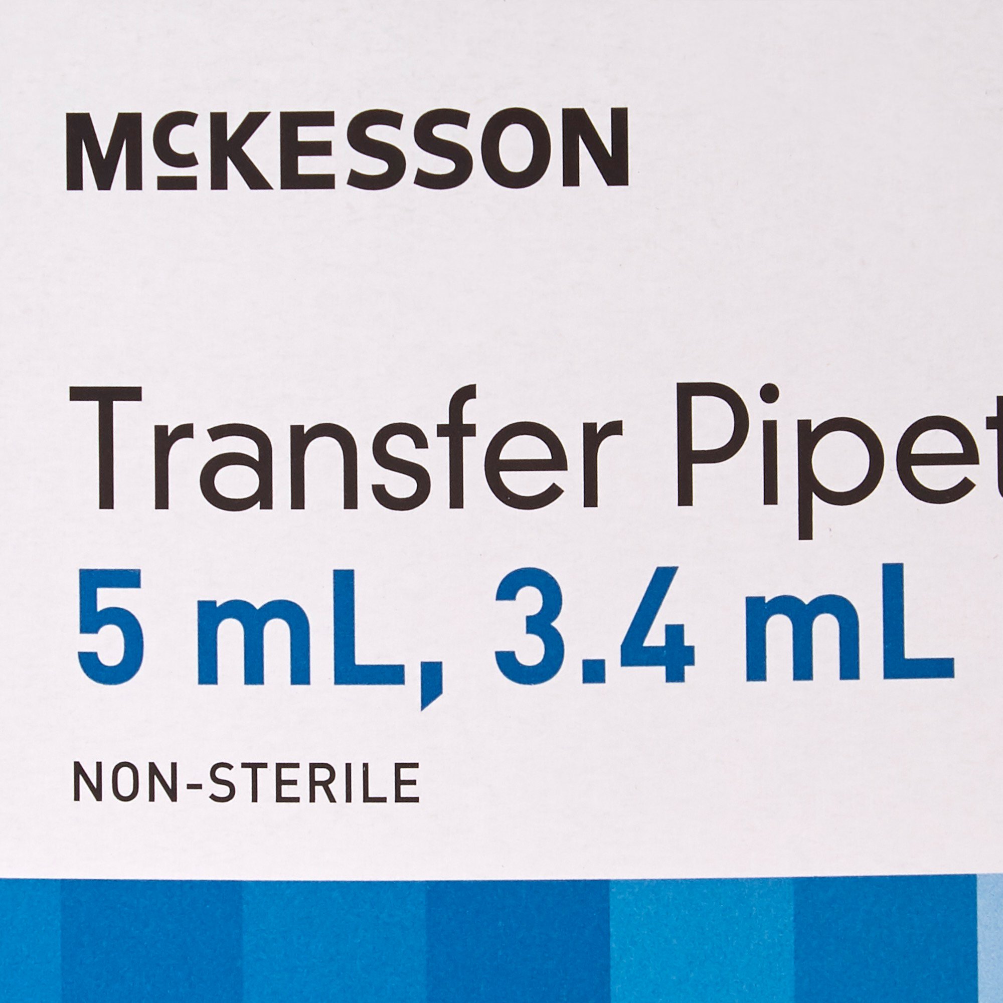 McKesson Brand 558 - McKesson Transfer Pipette, 5 mL, 3.4 mL Draw Volume - 1/Box, 10/Case
