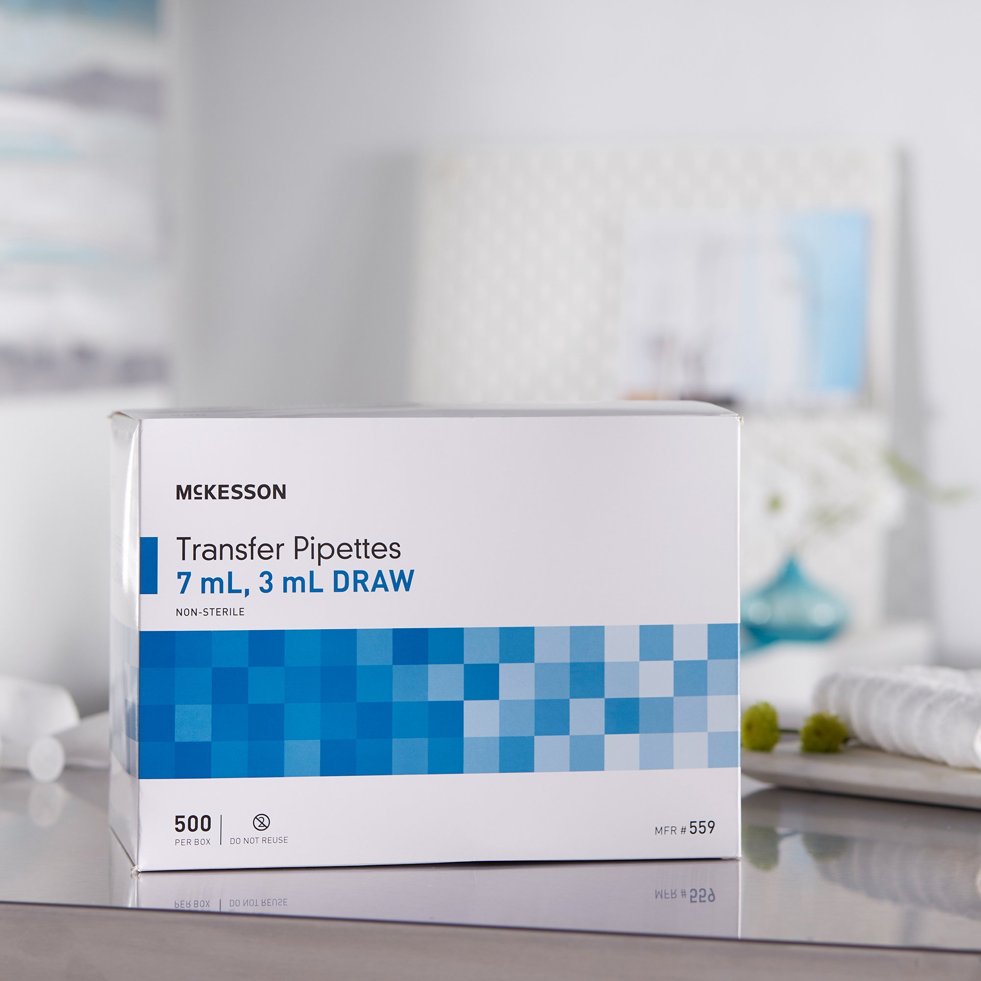 McKesson Brand 559 - McKesson Transfer Pipette, 7.5 mL, 3 mL Draw Volume - 1/Box, 10/Case