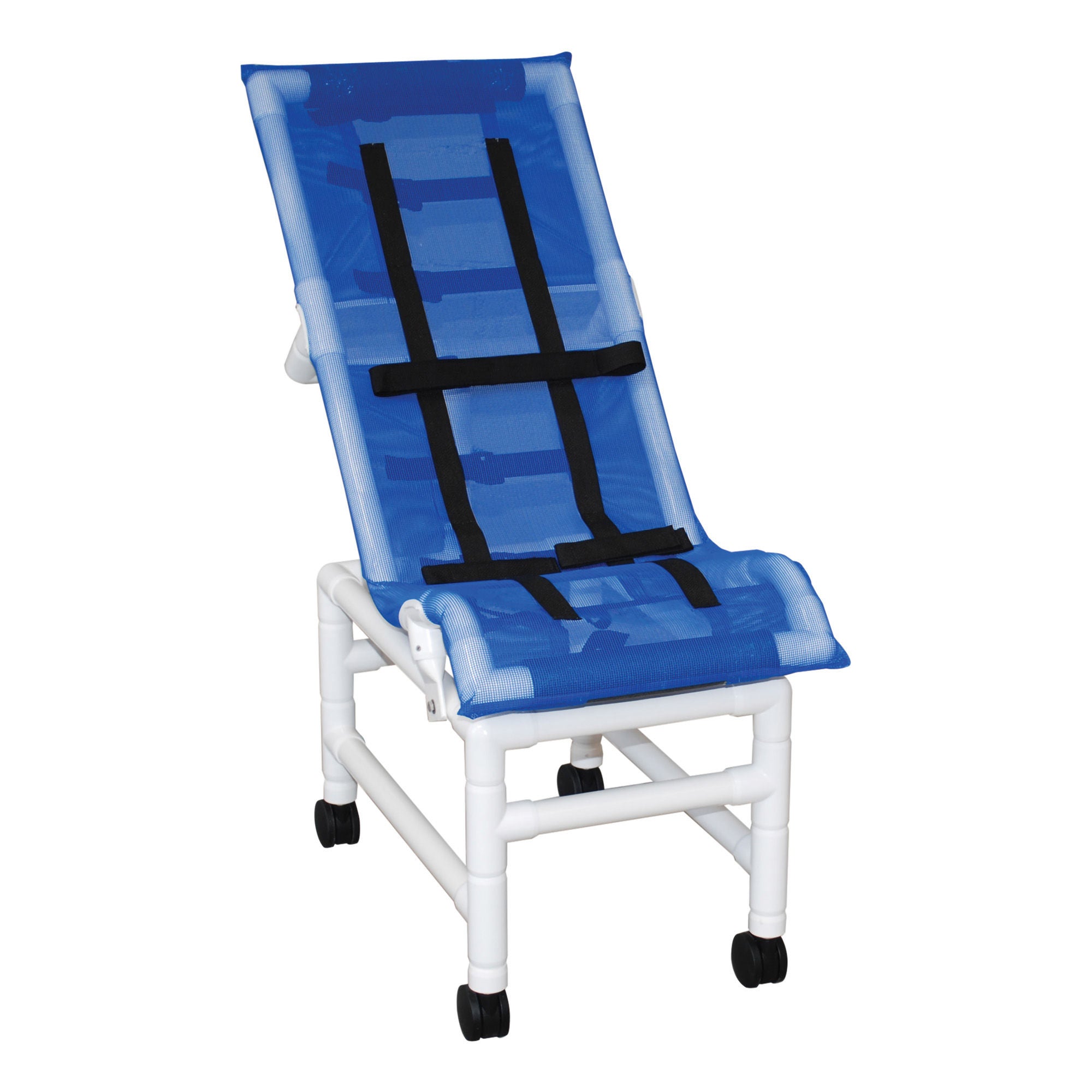 MJM International - 191-XLC Shower Chair MJM International PVC Frame Reclining Backrest 225 lbs. Weight Capacity
