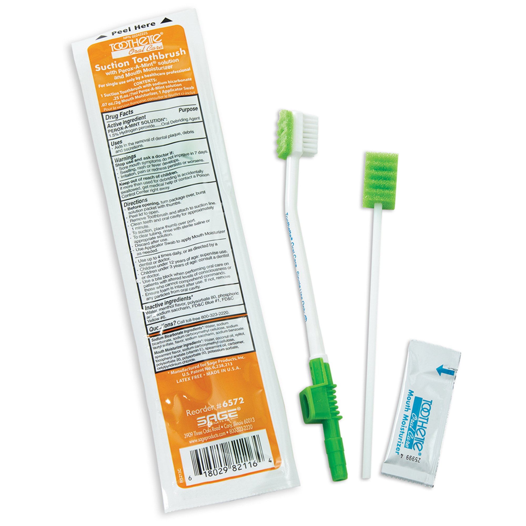 Sage Products - 6572 Toothette® Suction Toothbrush Kit
