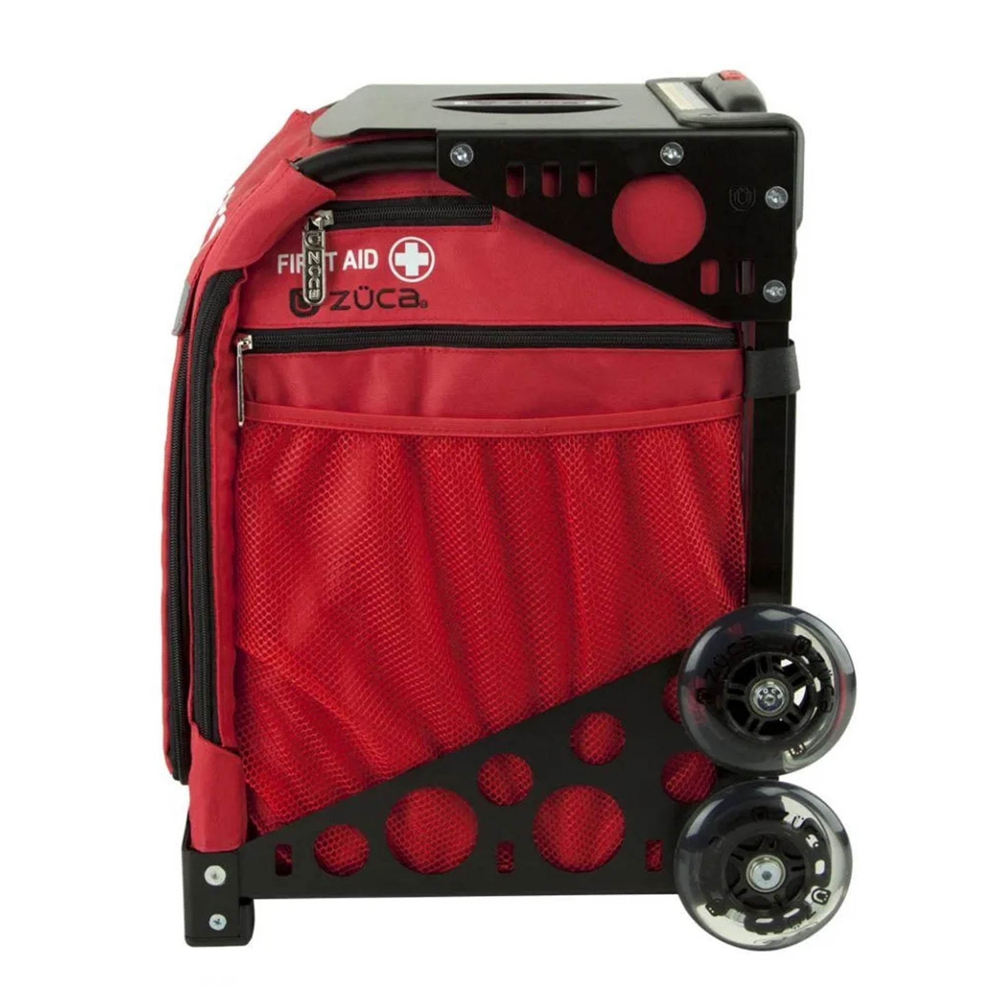 LifeSecure - 31555 Rolling Emergency Bag Red Water Resistant Fabric 12-1/2 X 14 X 18-1/2 Inch