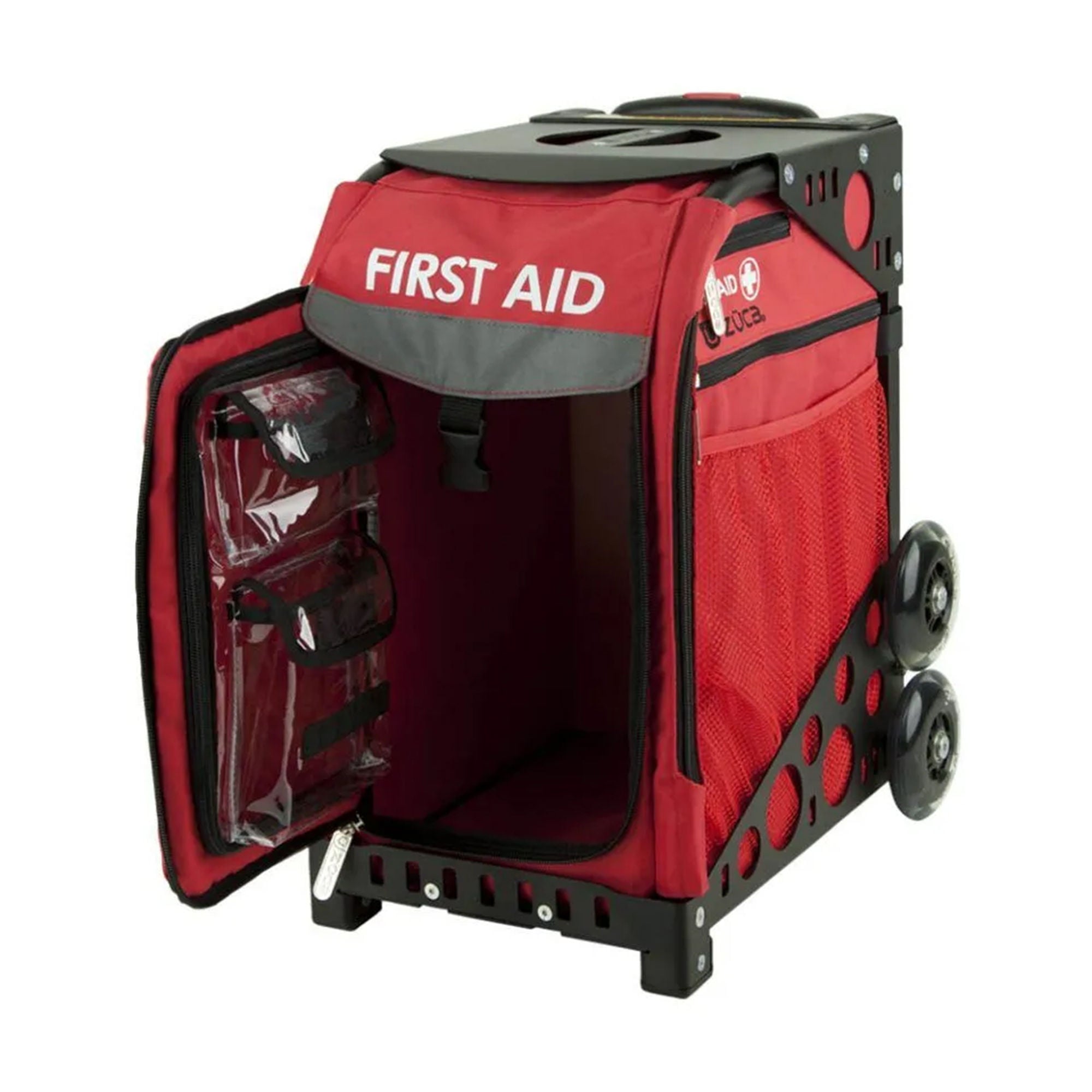 LifeSecure - 31555 Rolling Emergency Bag Red Water Resistant Fabric 12-1/2 X 14 X 18-1/2 Inch