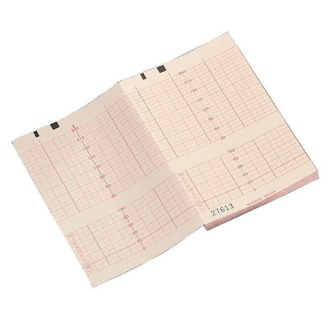 Philips Healthcare - 989803105511 Recording Chart Paper Philips Z-Fold Green Grid
