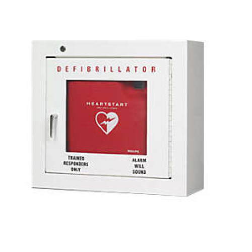 Heartstream US LLC - 989803136531 AED Cabinet Wall Mount Steel Without Drawers Without Shelves Without Lock