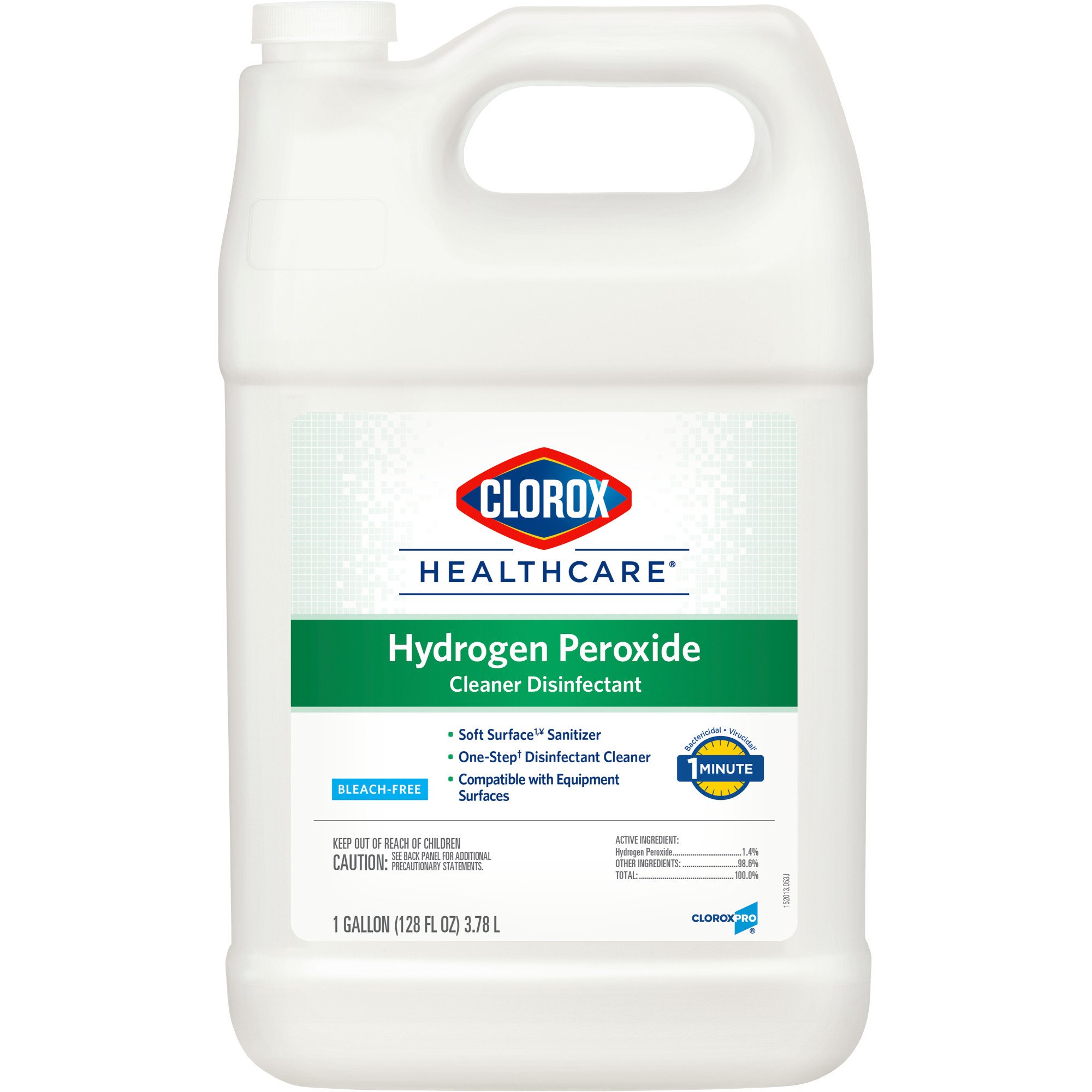 The Clorox Company 30829 - Clorox Healthcare® Hydrogen Peroxide Cleaner Disinfectant, Jug, 1 gal. - 1/Each, 4/Case