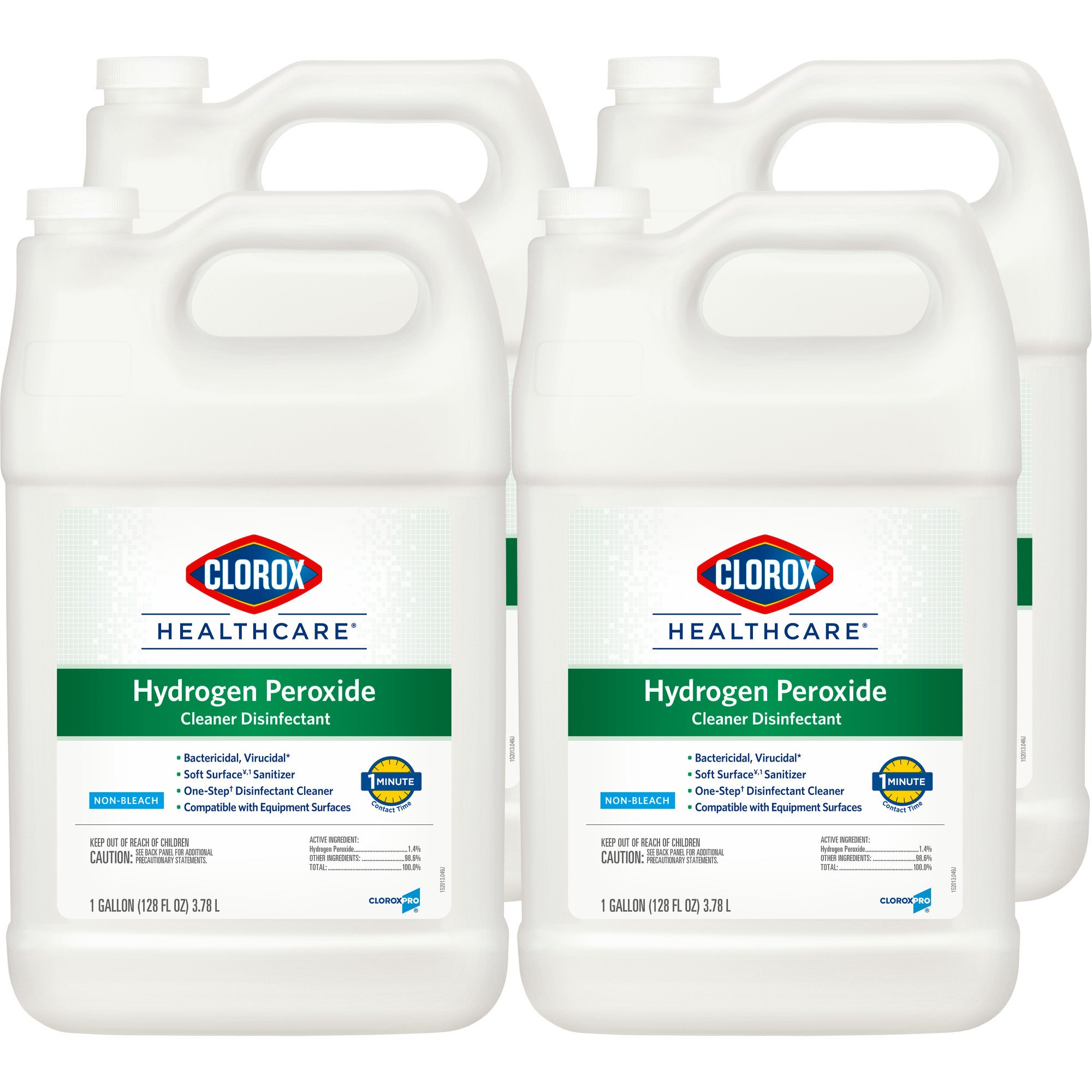 The Clorox Company 30829 - Clorox Healthcare® Hydrogen Peroxide Cleaner Disinfectant, Jug, 1 gal. - 1/Each, 4/Case