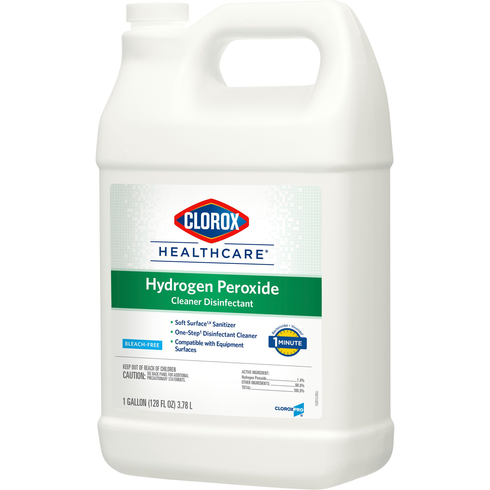 The Clorox Company 30829 - Clorox Healthcare® Hydrogen Peroxide Cleaner Disinfectant, Jug, 1 gal. - 1/Each, 4/Case