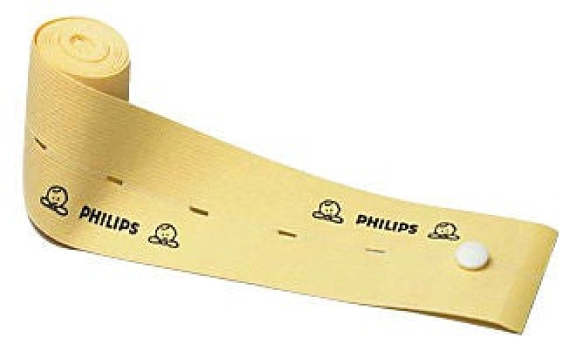 Philips Healthcare - 989803106021 Transducer Abdominal Belt Yellow, Disposable For use with Fetal Monitor