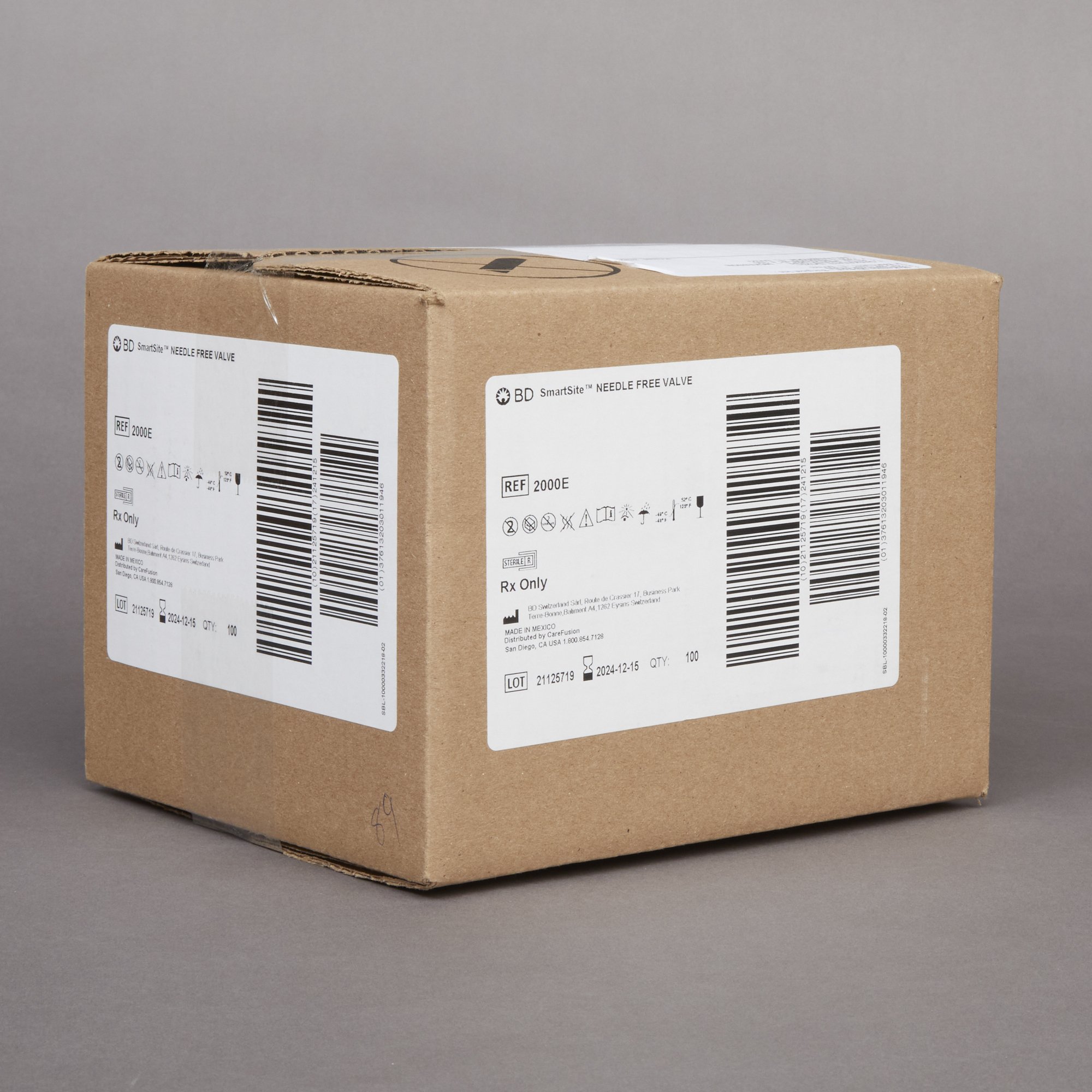 BD 2000E - SmartSite® Needle Free Valve - 1/Each, 50/Box, 100/Case