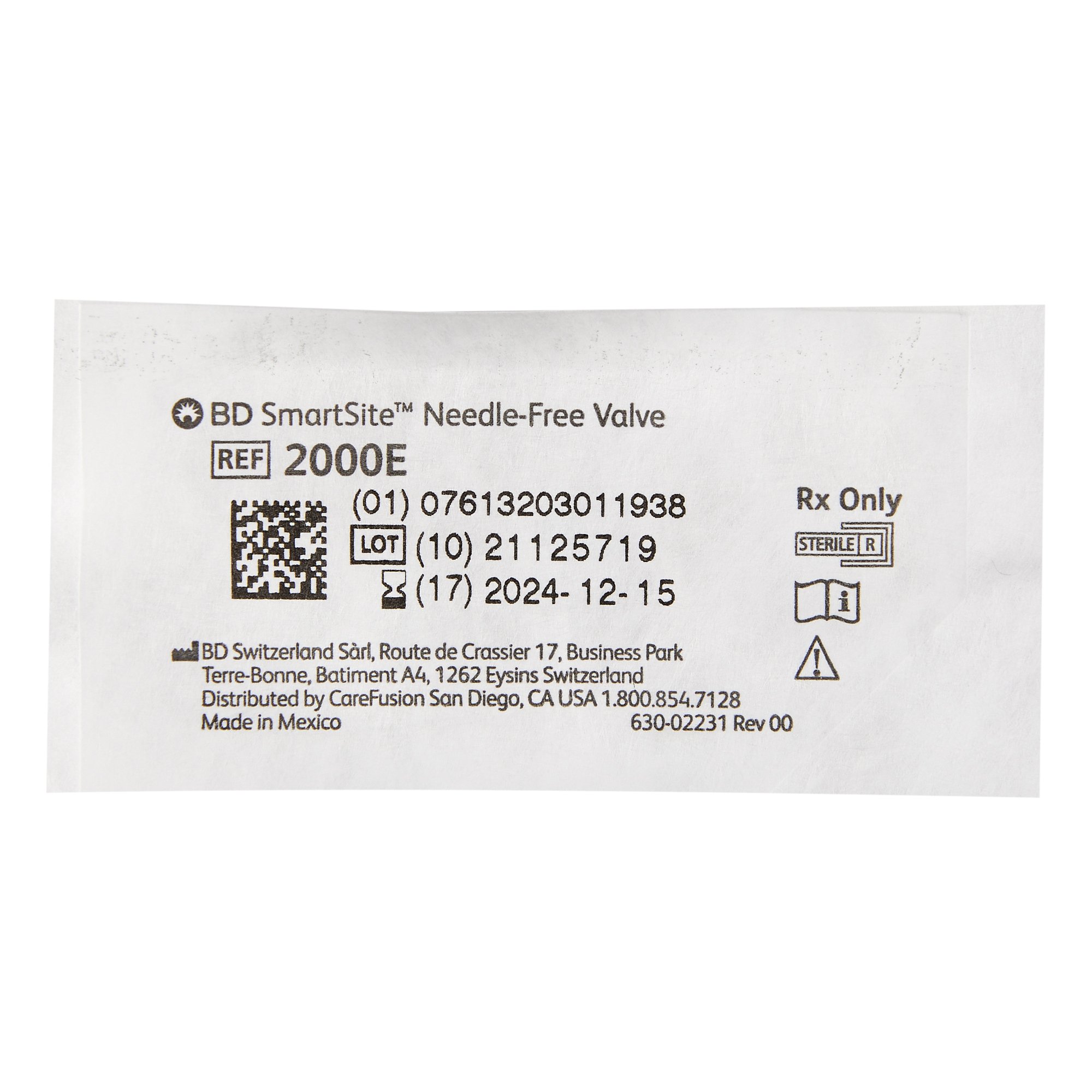 BD - 2000E SmartSite® Needle Free Valve
