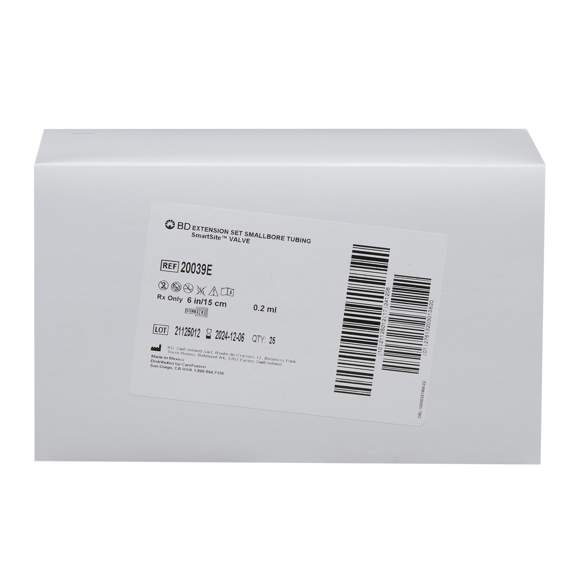 BD 20039E - SmartSite® Hep Lock Set - 1/Each, 100/Case