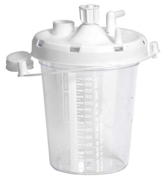 Allied Healthcare - 20-08-0003 Allied® Suction Canister for use with OptiVac® Aspirators