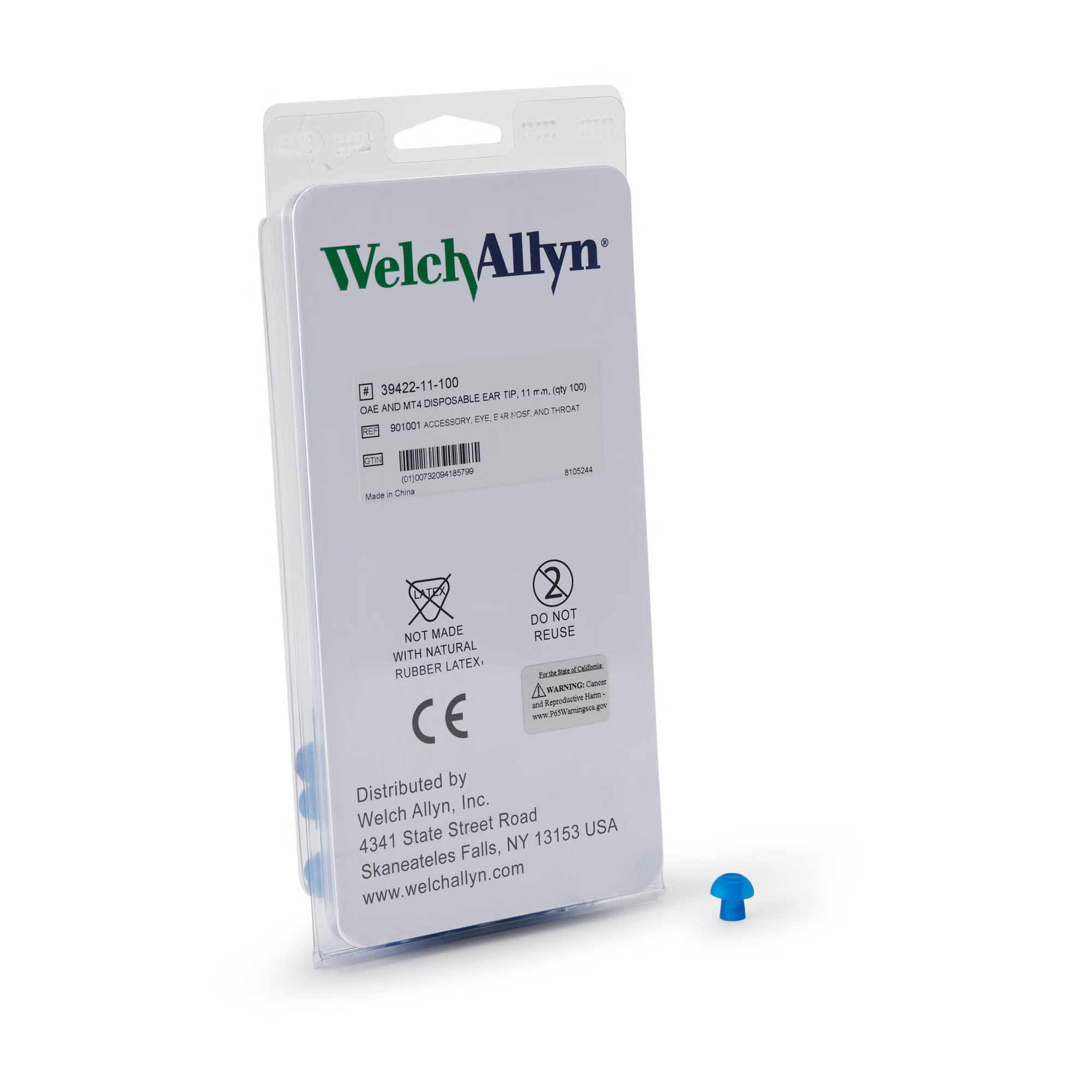 Welch Allyn - 39422-11-100 Ear Tip 11 mm For use with Audio Screener