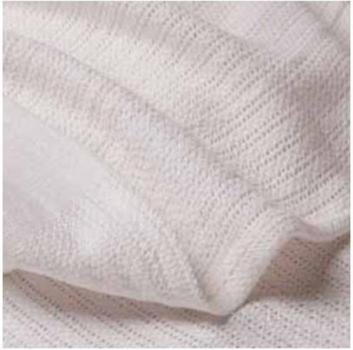 The Pillow Factory Division 49148-010 - Leno White Thermal Blanket, 66 x 90 Inch - 1/Each
