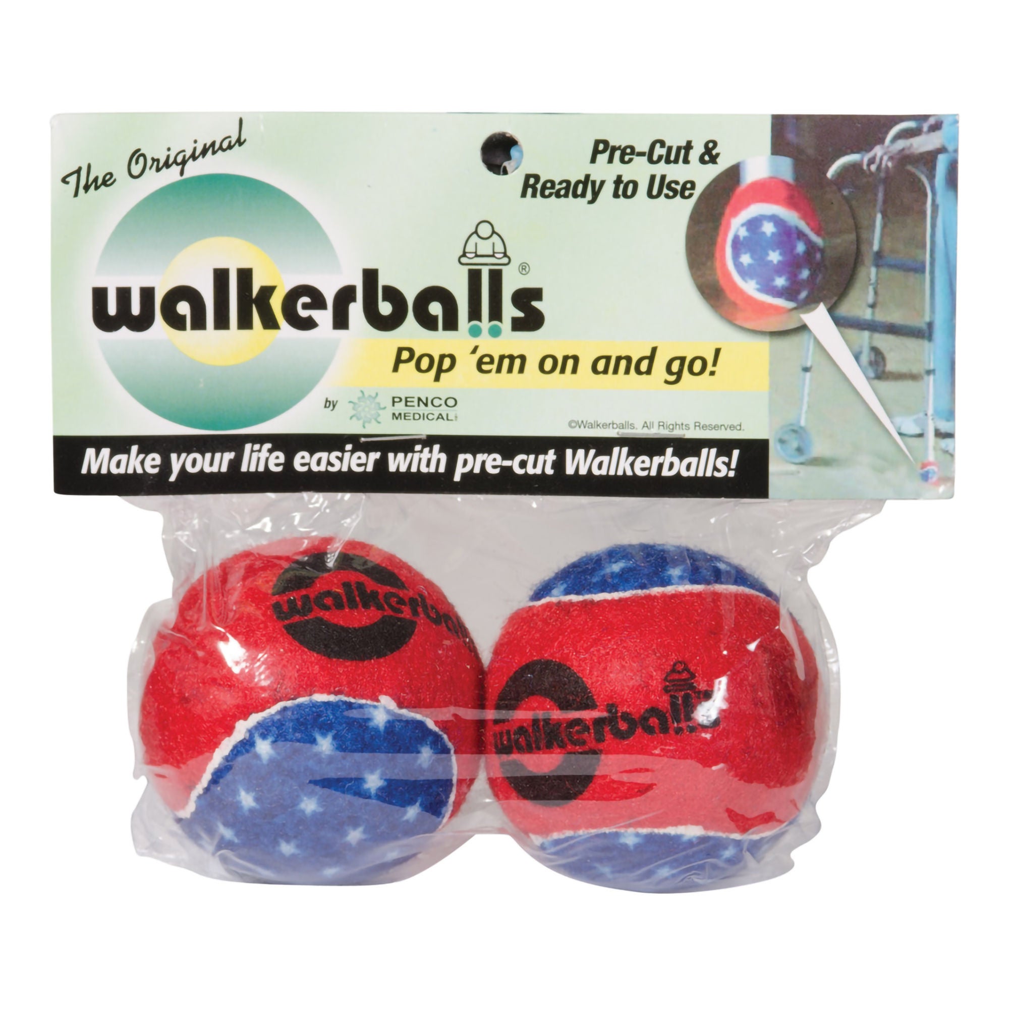 Mabis Healthcare - 510-1035-9907 DMI® Walkerballs For Walker