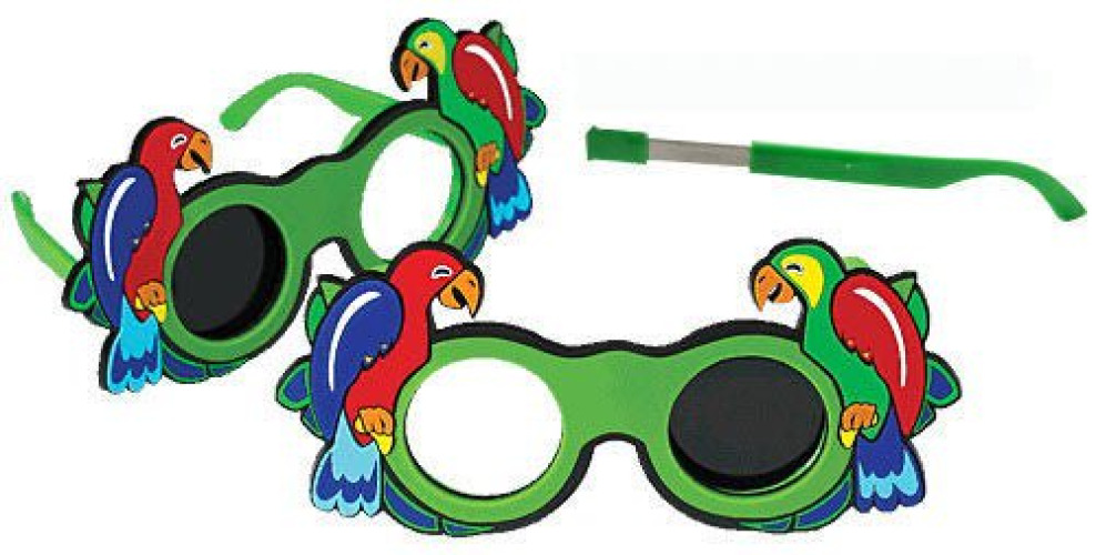 Good-Lite - 461000 GOOD-LITE® Occluder Glasses 3 X 4-4/5 X 6-3/5 Inch Parrot Style Pediatric Multicolored Plastic
