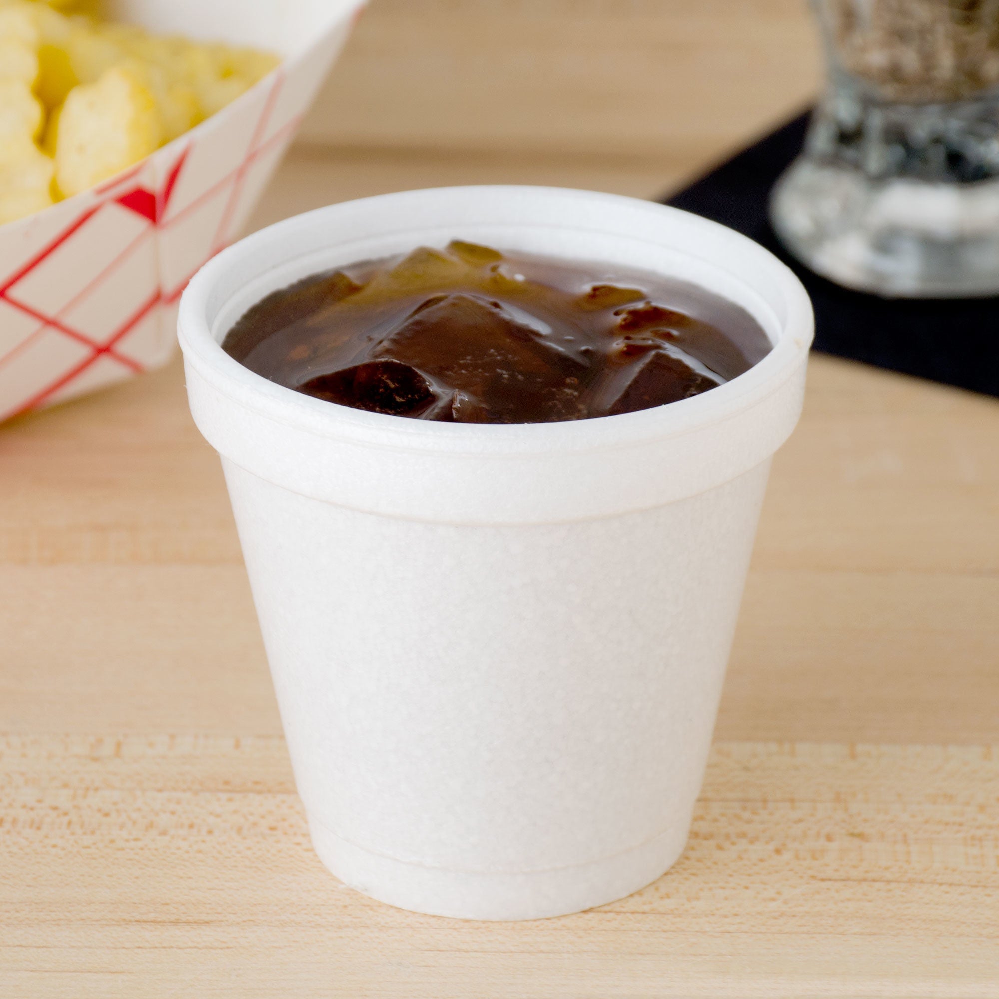RJ Schinner Co - 4J4 Dart Drinking Cup, White, Styrofoam, Disposable, 4 oz