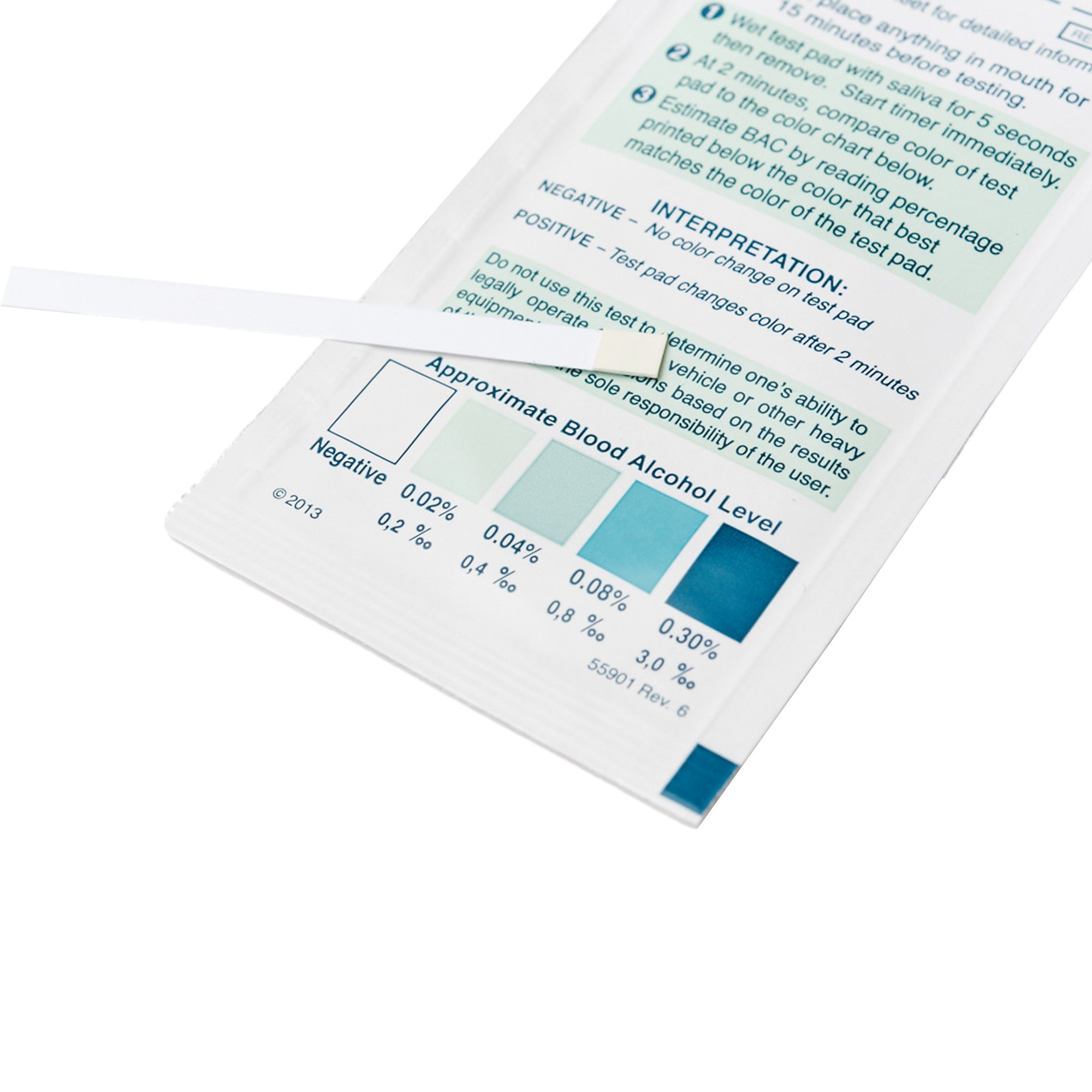 Chematics 55001-300 - Alco-Screen® Saliva Alcohol Rapid Test - 24/Box, 288/Case