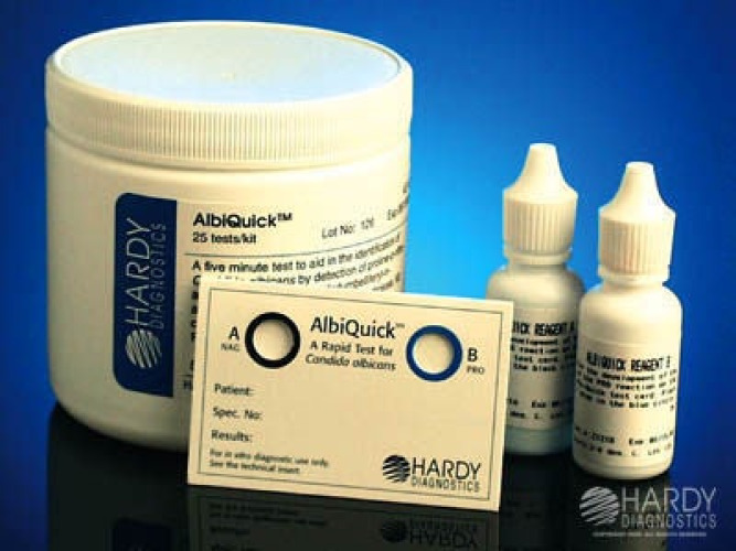 Hardy Diagnostics - Z121 Sexual Health Test Kit AlbiQuick™ Candida Albicans 25 Tests CLIA Non-Waived