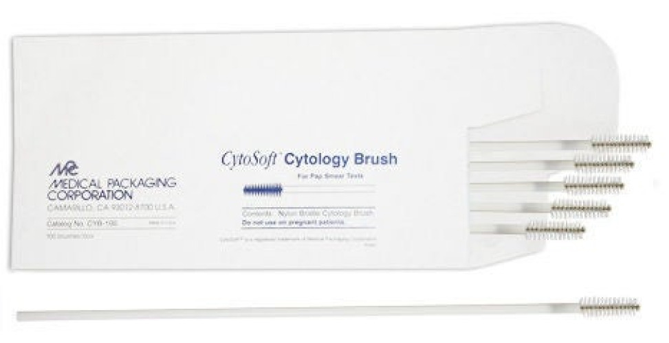 Medical Packaging - CYB-100-8 Pap-Pak® Cytosoft™ Cytology Brush 8 Inch Length NonSterile