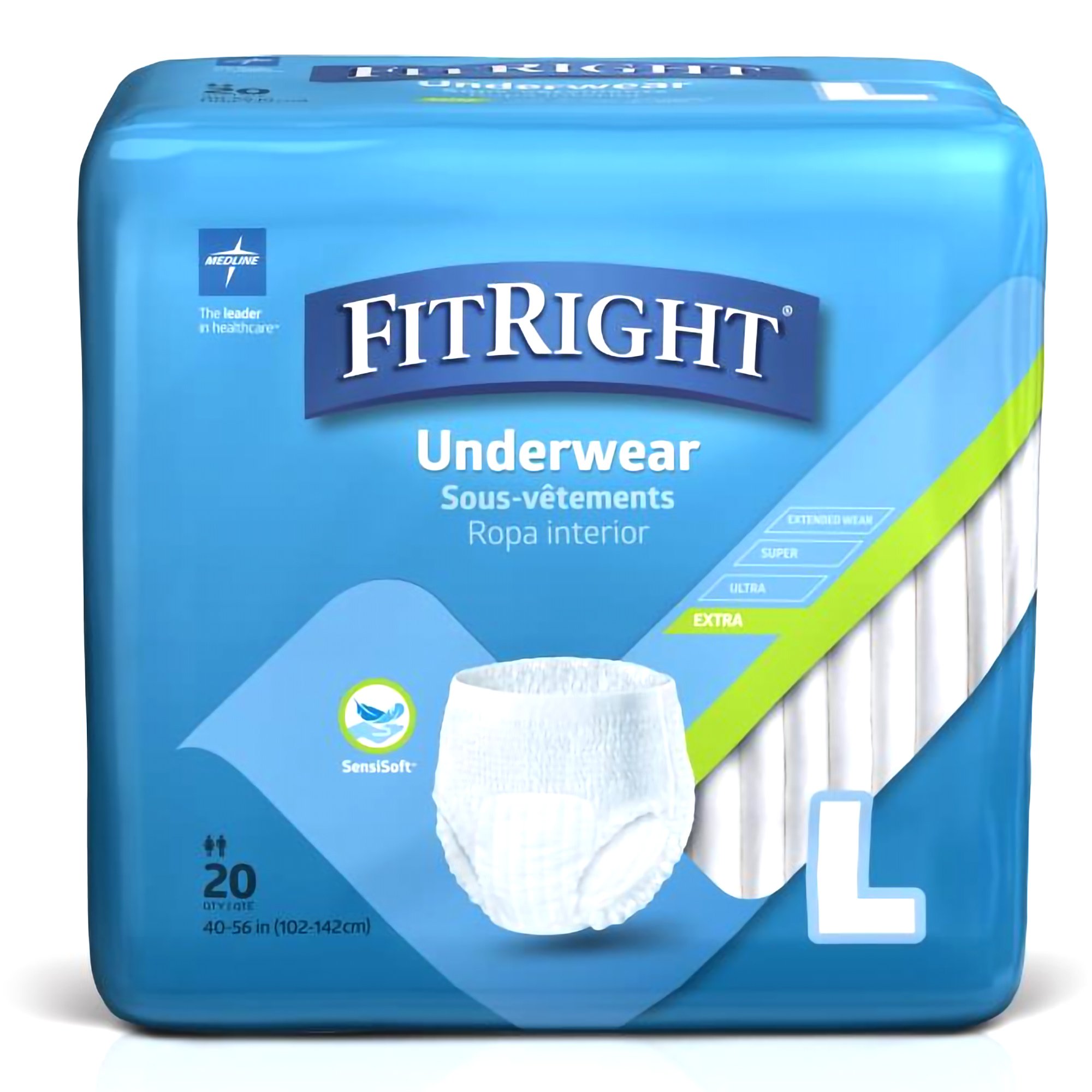 FitRight Extra Absorbent Underwear MSC13505A by Medline