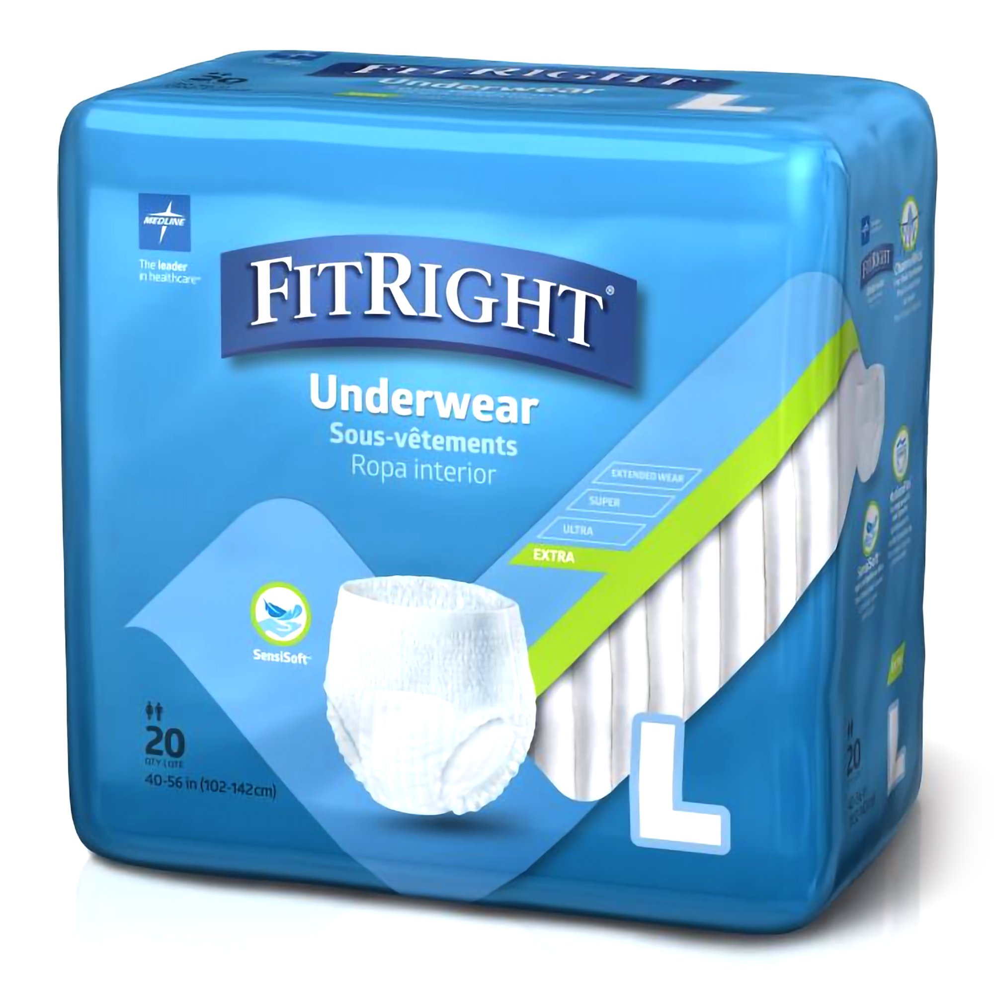 FitRight Extra Absorbent Underwear MSC13505A by Medline
