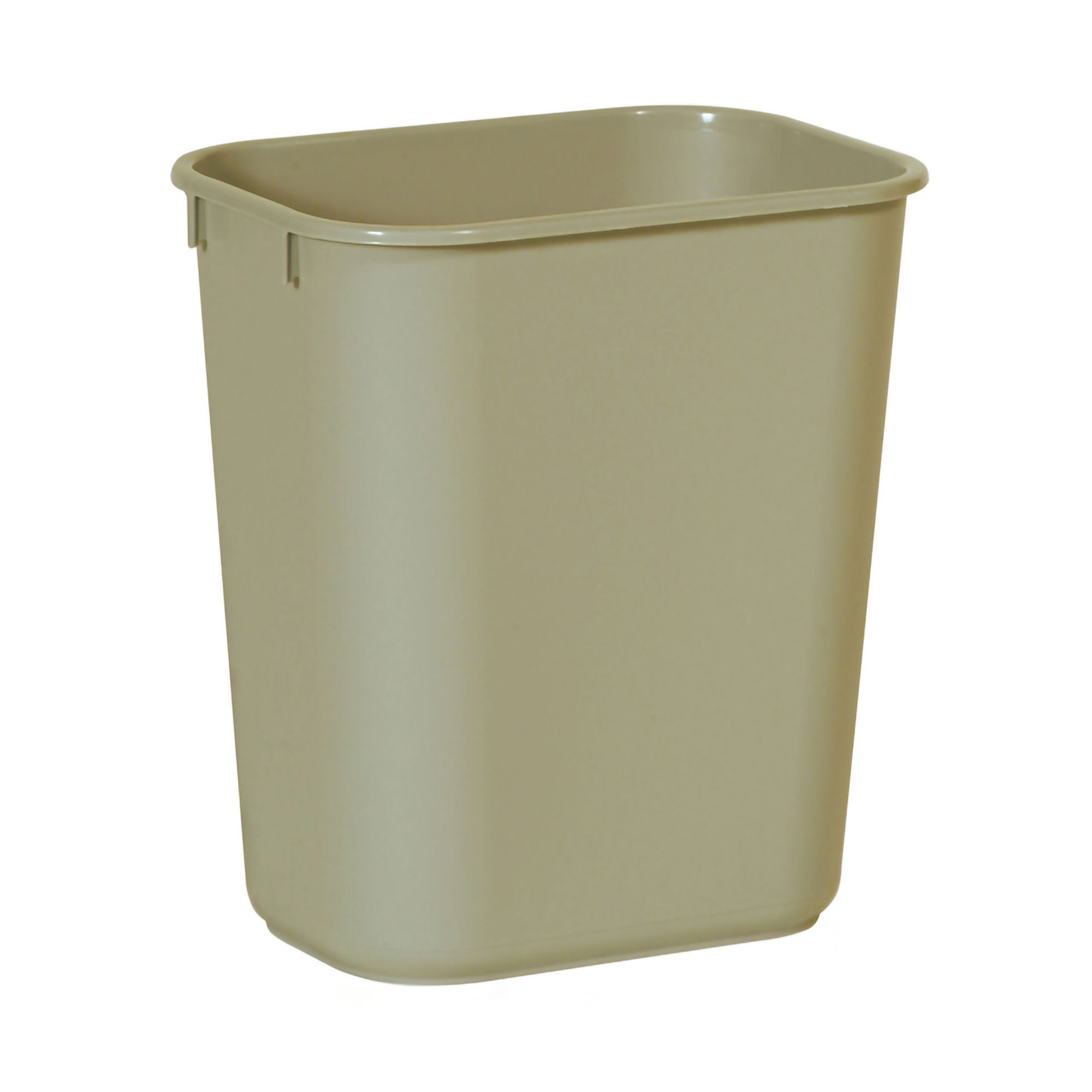 RJ Schinner Co - FG295500BEIG Trash Can Deskside 13-5/8 Quart / 3.25 gal. Beige LLDPE Rectangular