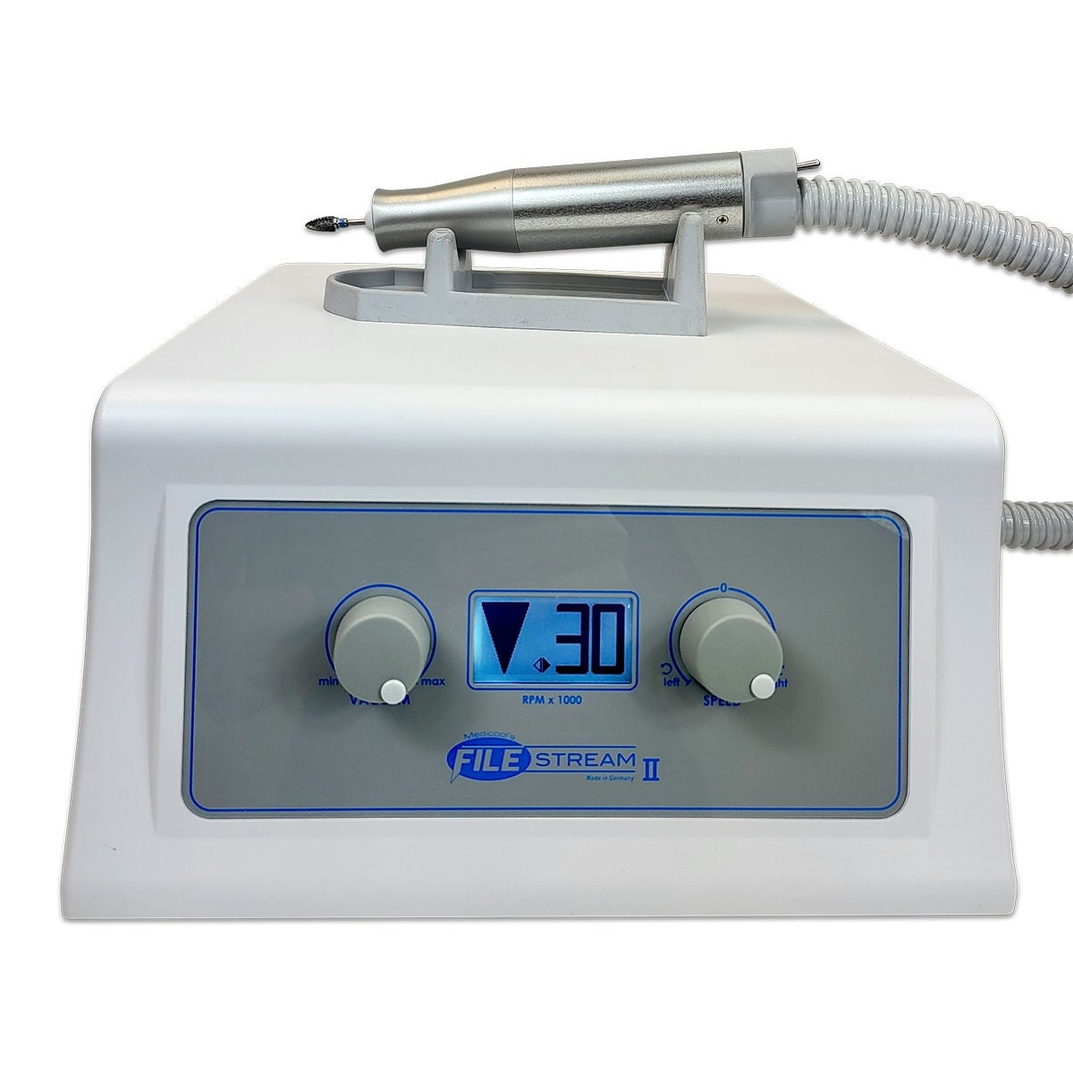 Medicool Inc - FILESTREAM Debriding Drill with Vacuum File Stream II Push / Pull Automatic Locking Chuck