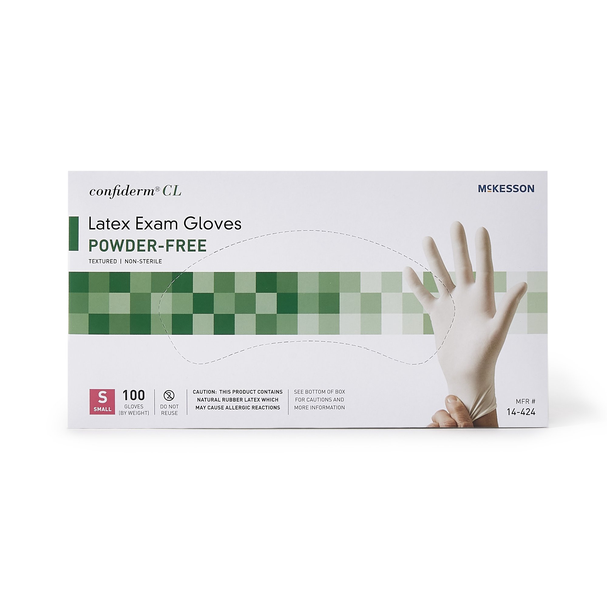 McKesson Brand - 14-424 McKesson Confiderm® CL Latex Exam Glove