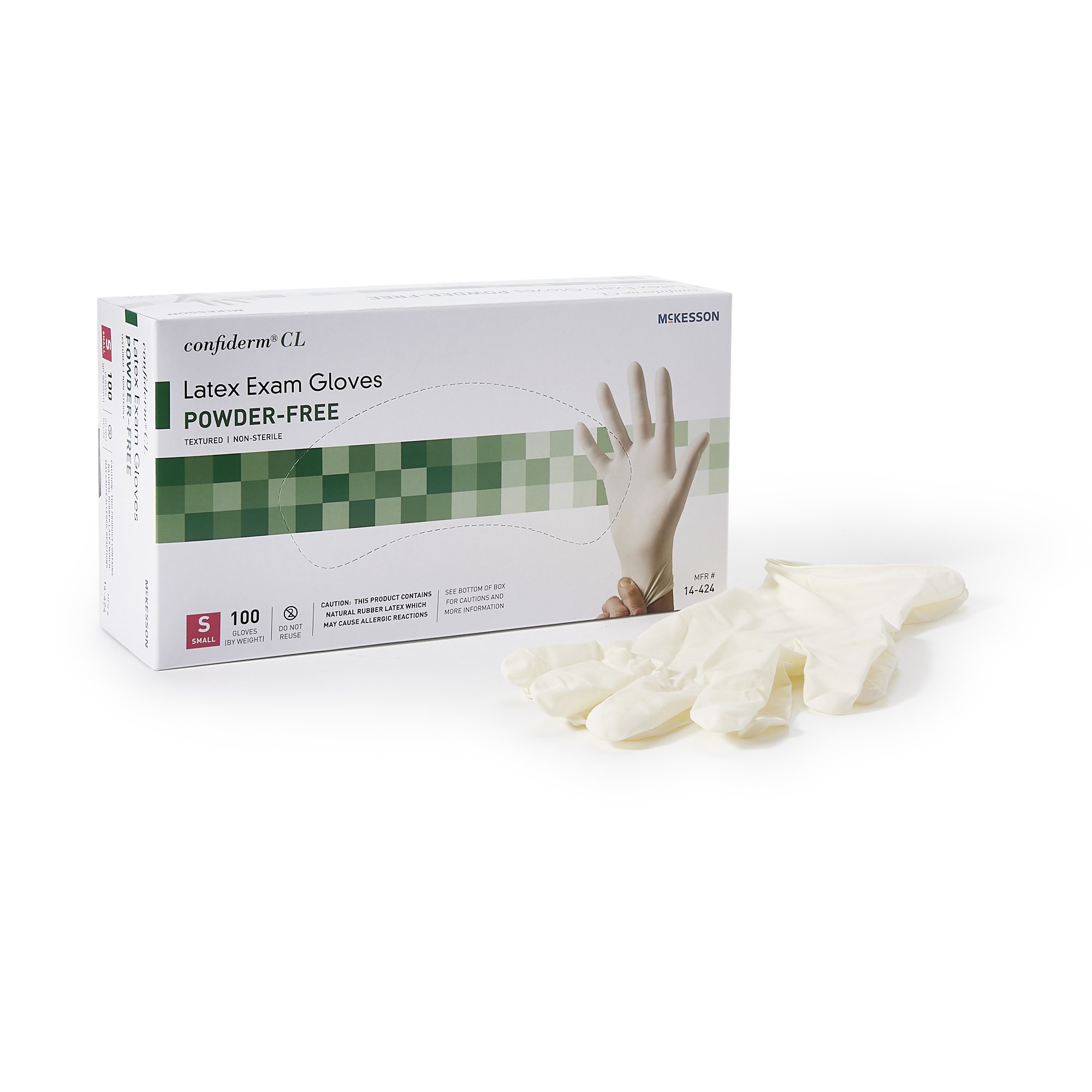 McKesson Brand - 14-424 McKesson Confiderm® CL Latex Exam Glove