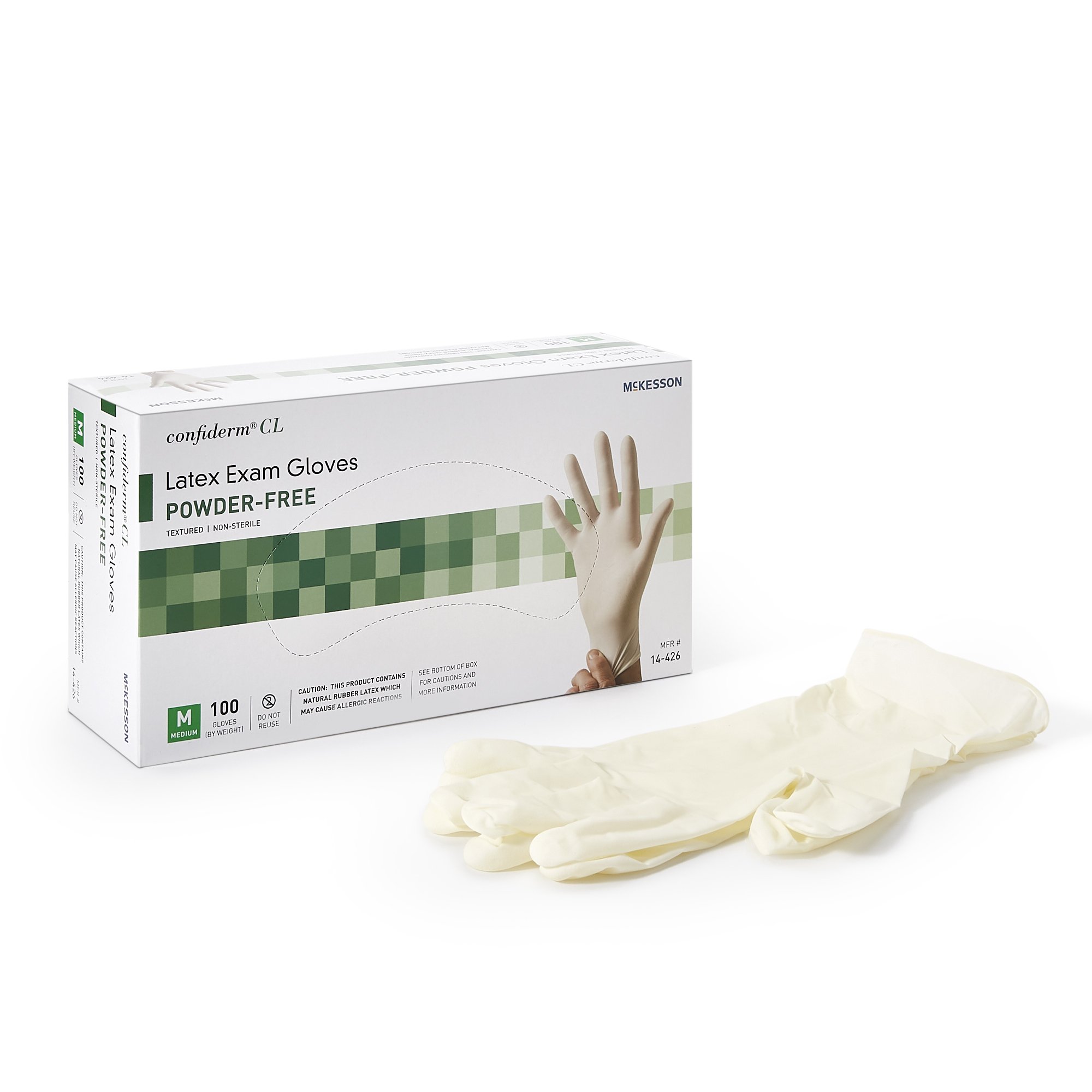 McKesson Brand - 14-426 McKesson Confiderm® CL Latex Exam Glove