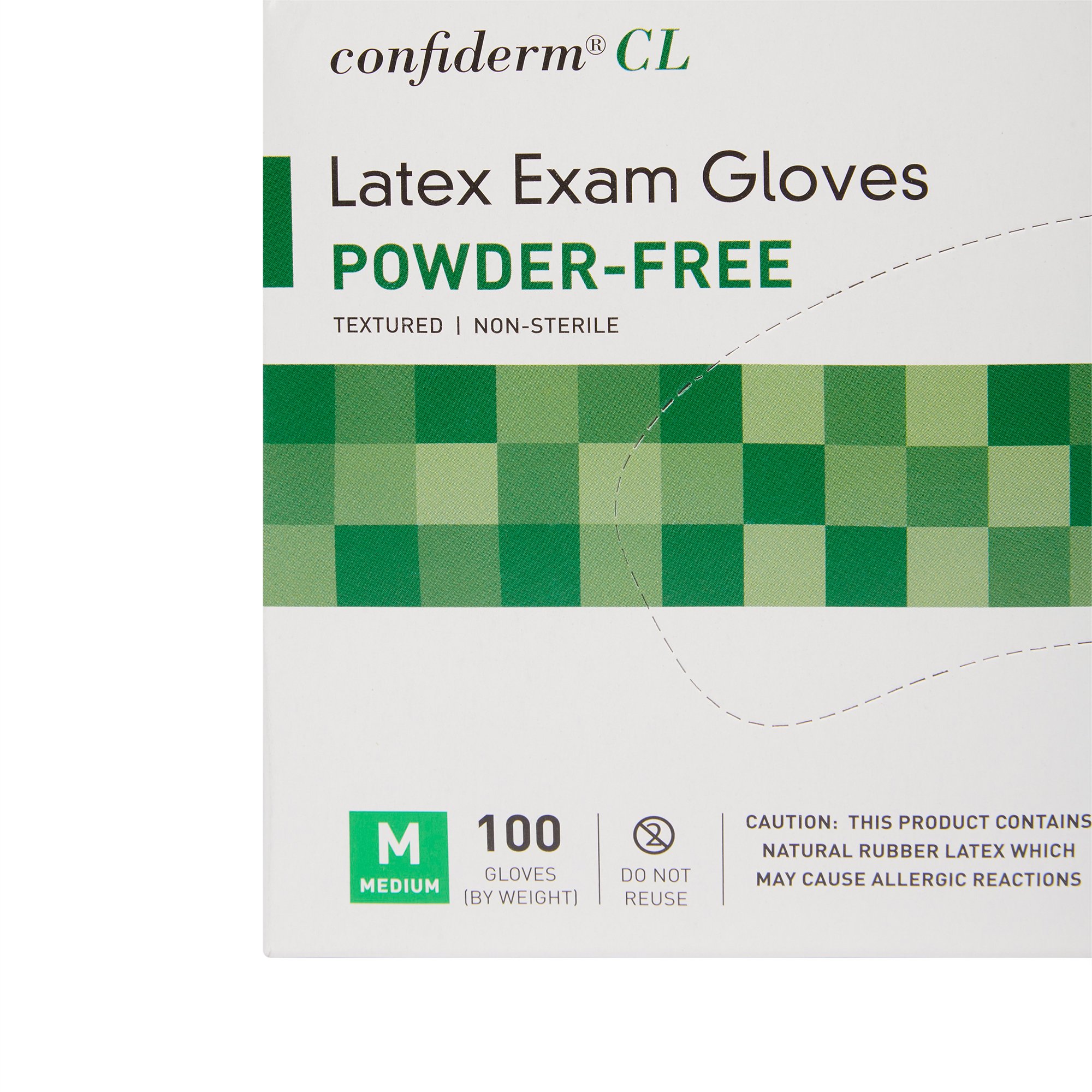 McKesson Brand 14-426 - McKesson Confiderm® CL Latex Exam Glove, Medium, Ivory - 100/Box, 1000/Case