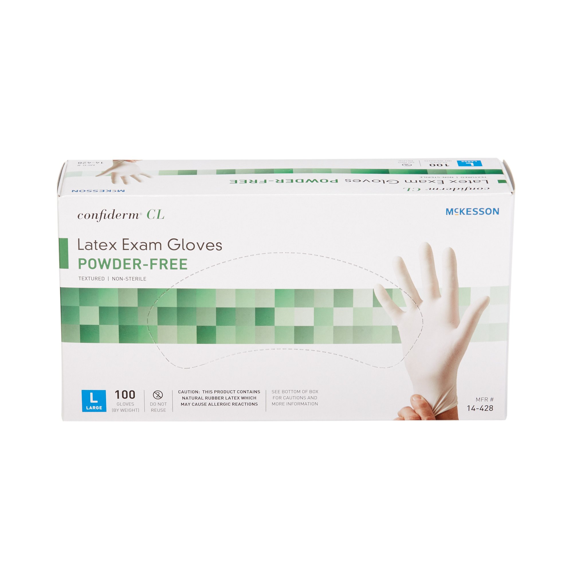 McKesson Brand - 14-428 McKesson Confiderm® CL Latex Exam Glove