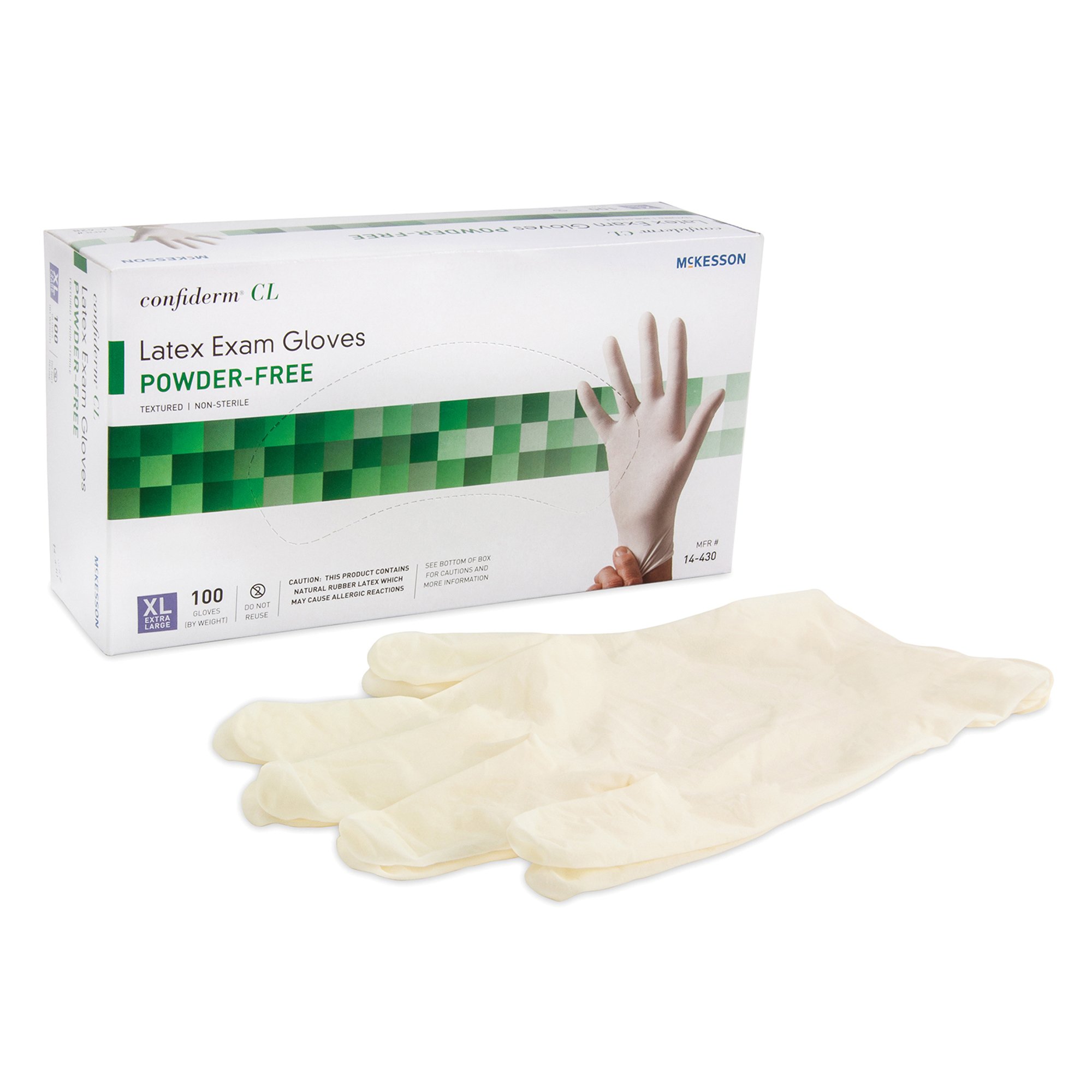 McKesson Brand - 14-430 McKesson Confiderm® CL Latex Exam Glove