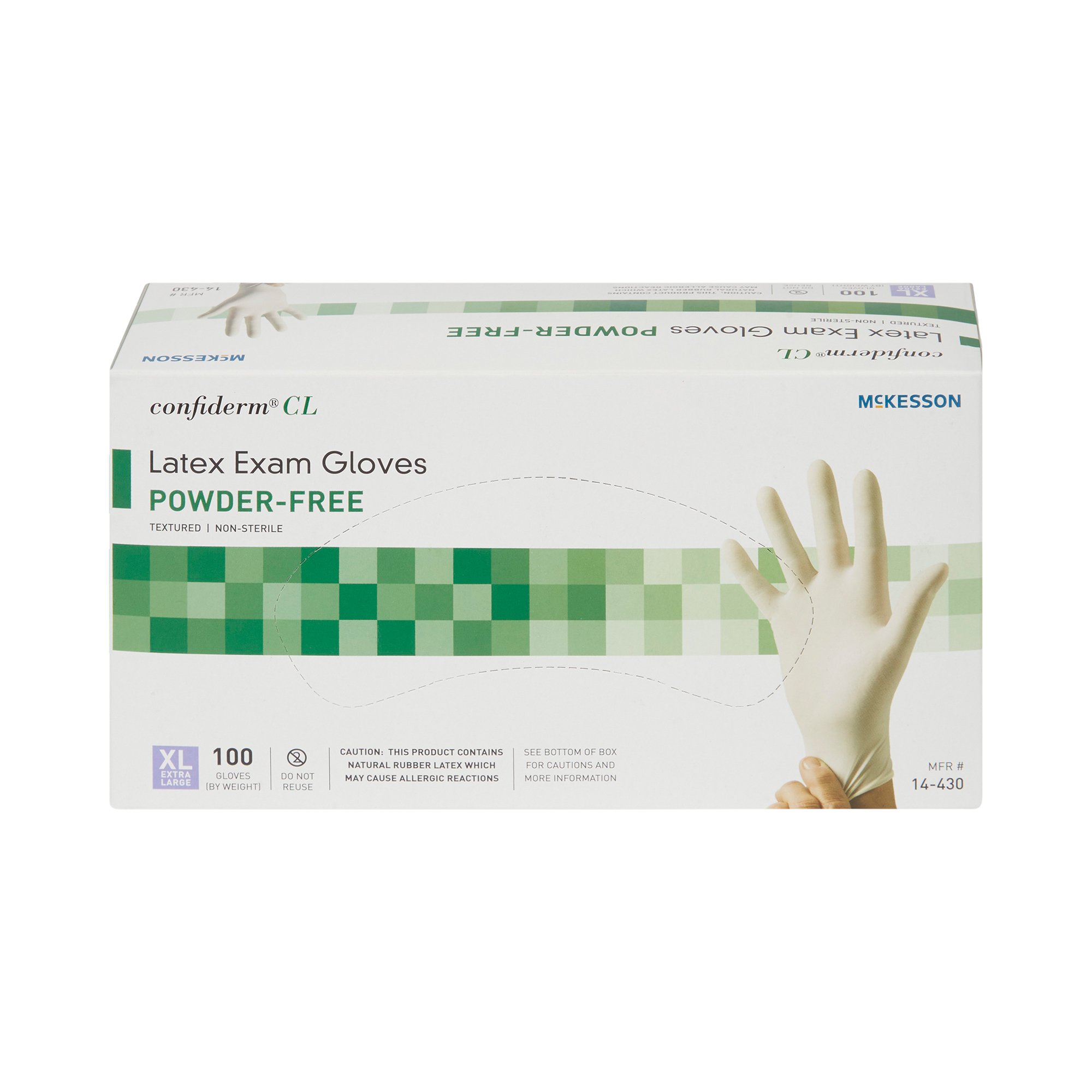McKesson Brand - 14-430 McKesson Confiderm® CL Latex Exam Glove