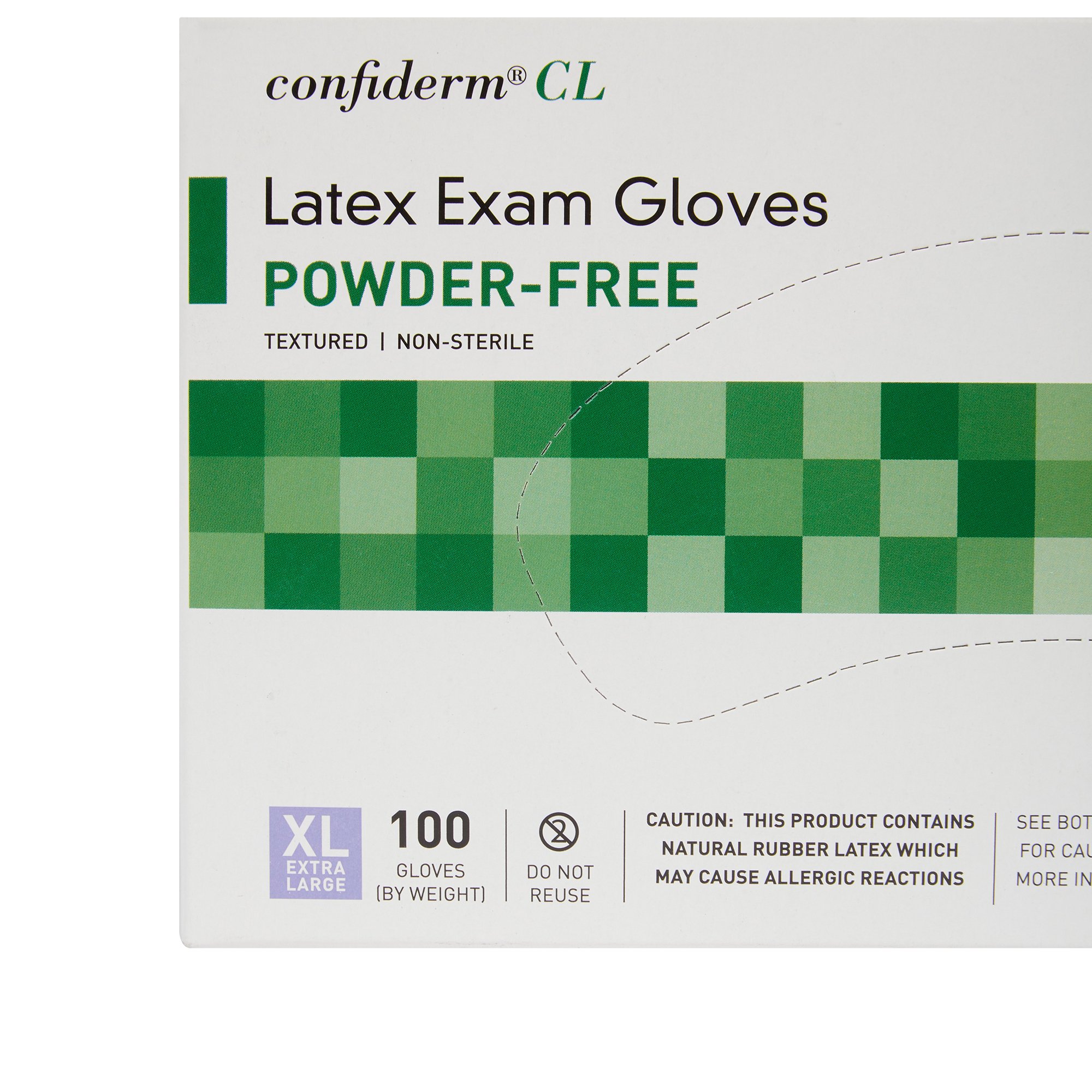McKesson Brand 14-430 - McKesson Confiderm® CL Latex Exam Glove, Extra Large, Ivory - 100/Box, 1000/Case