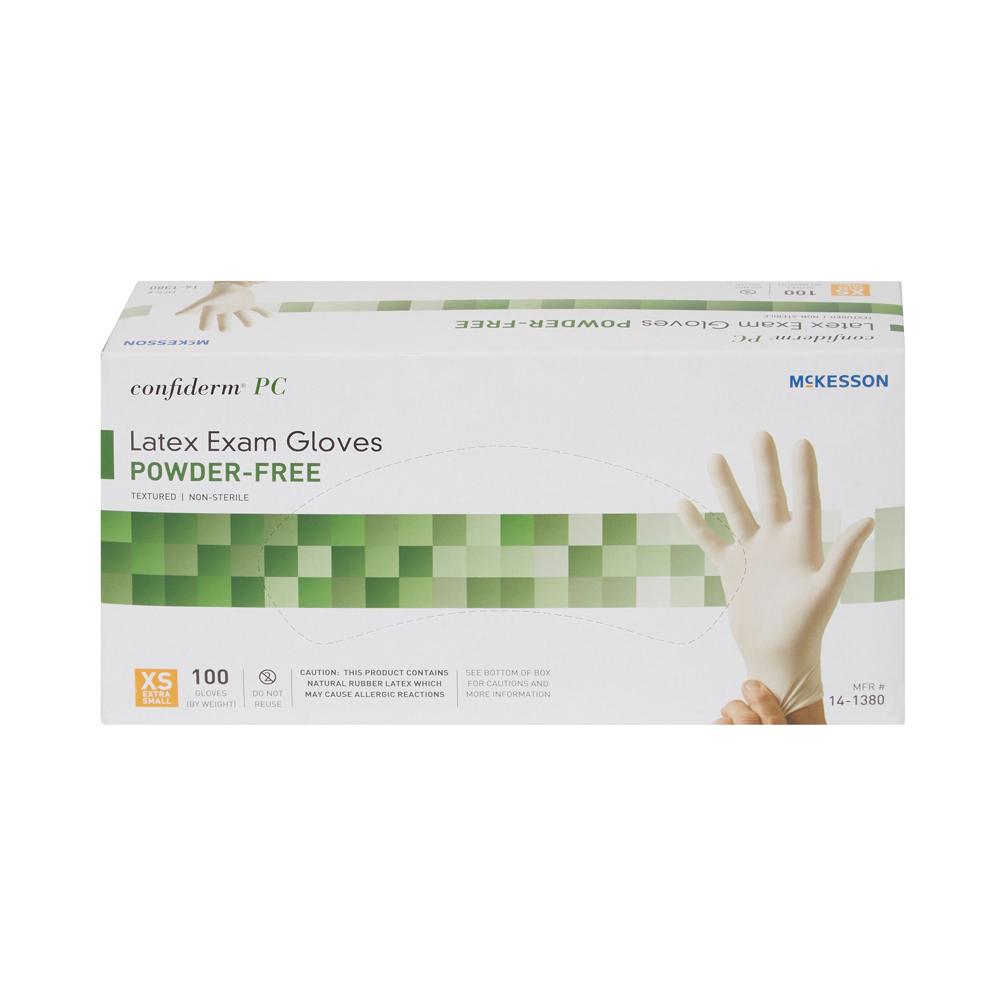 McKesson Brand - 14-1380 McKesson Confiderm® Latex Exam Glove