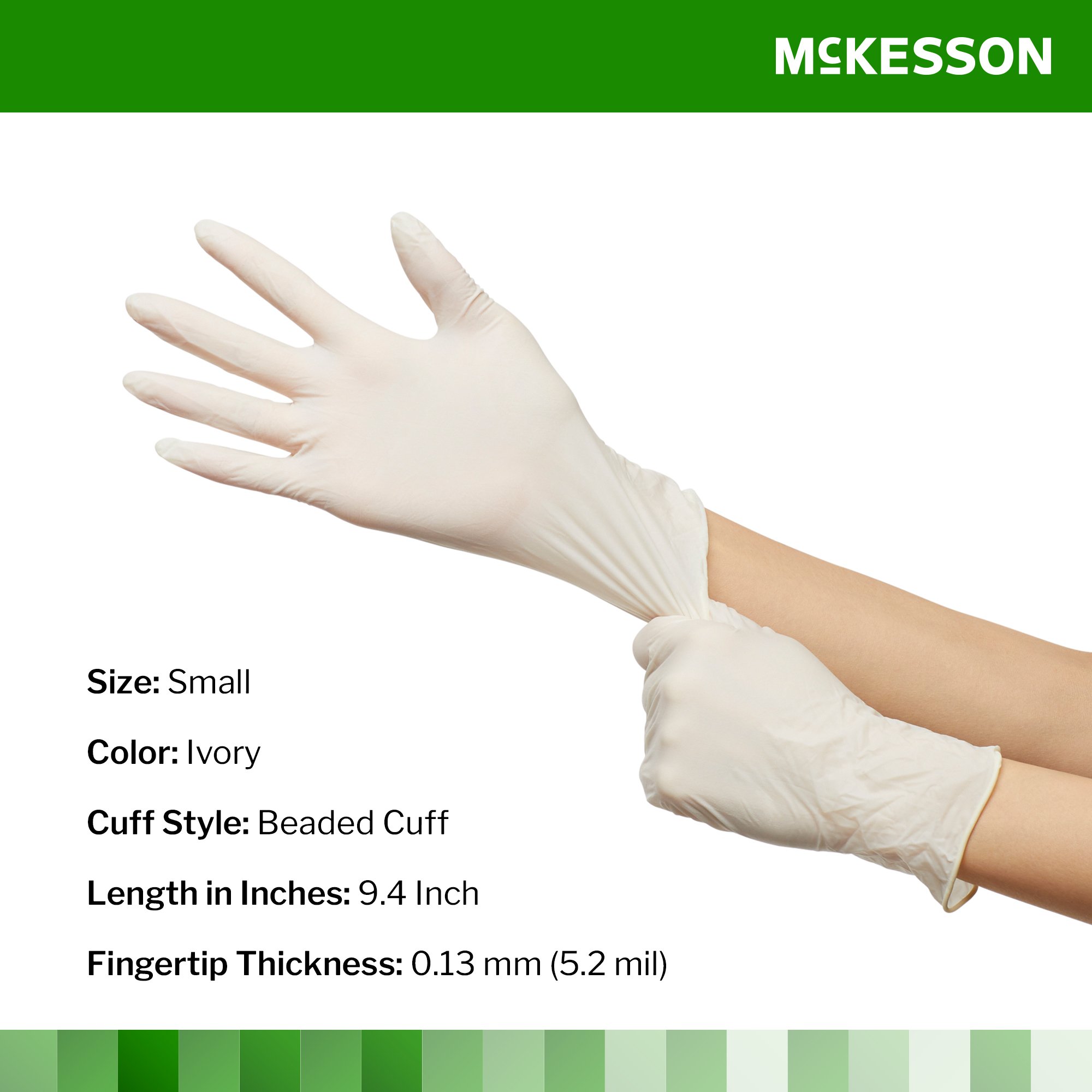 McKesson Brand - 14-1381 McKesson Confiderm® Latex Exam Glove
