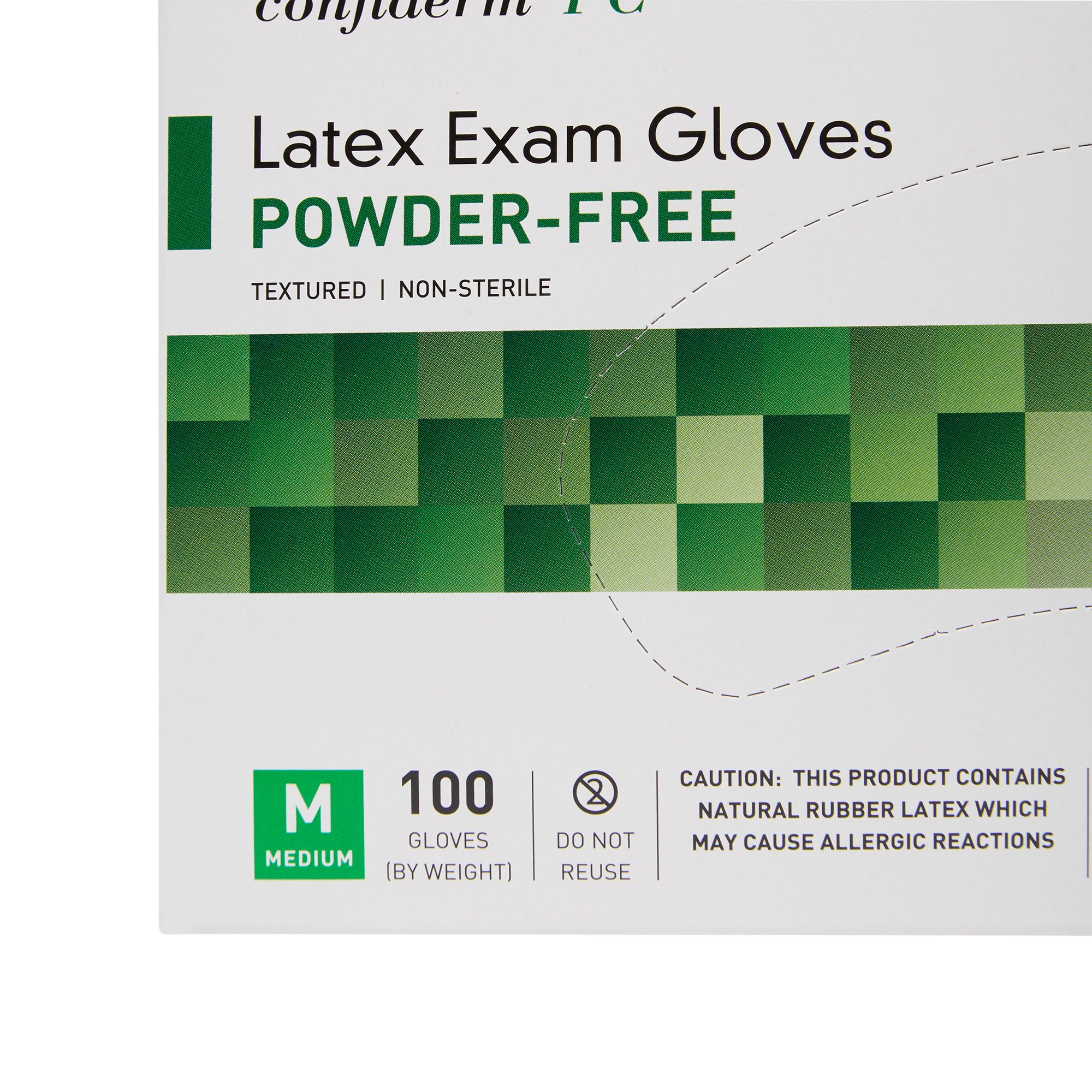 McKesson Brand 14-1382 - McKesson Confiderm® Latex Exam Glove, Medium, Ivory - 100/Box, 1000/Case