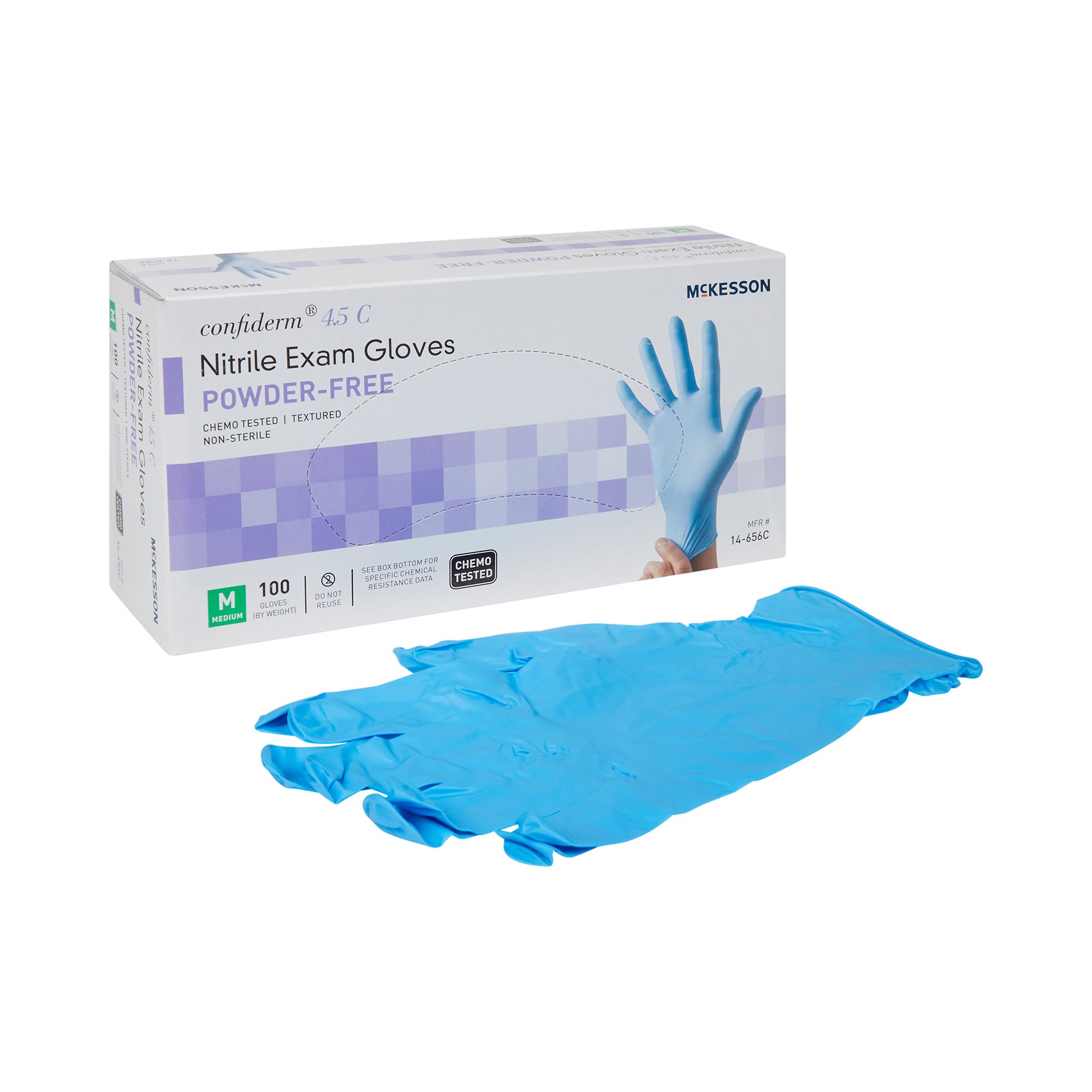 McKesson Brand - 14-656C McKesson Confiderm® 4.5C Nitrile Exam Glove
