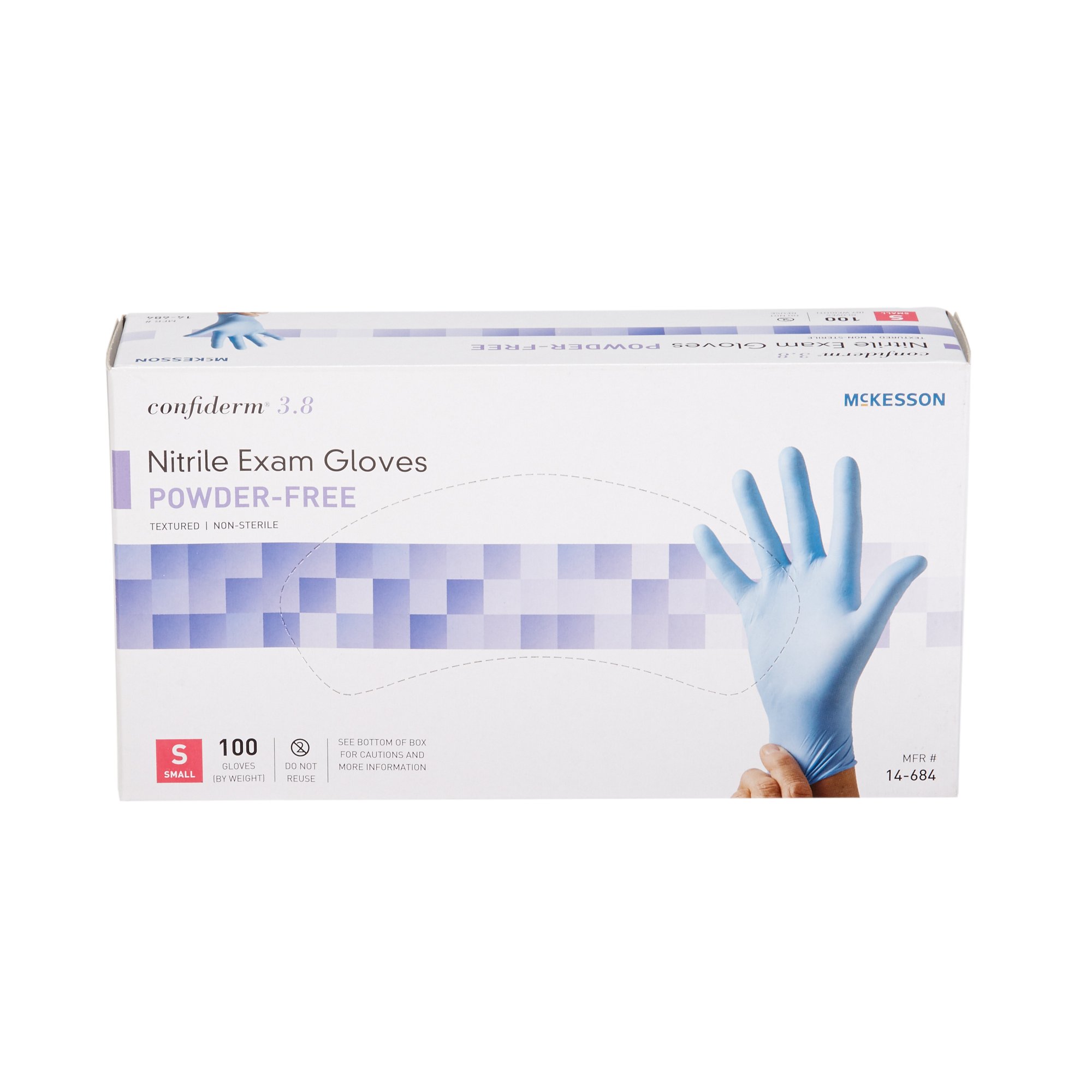McKesson Brand - 14-684 McKesson Confiderm® 3.8 Nitrile Exam Glove
