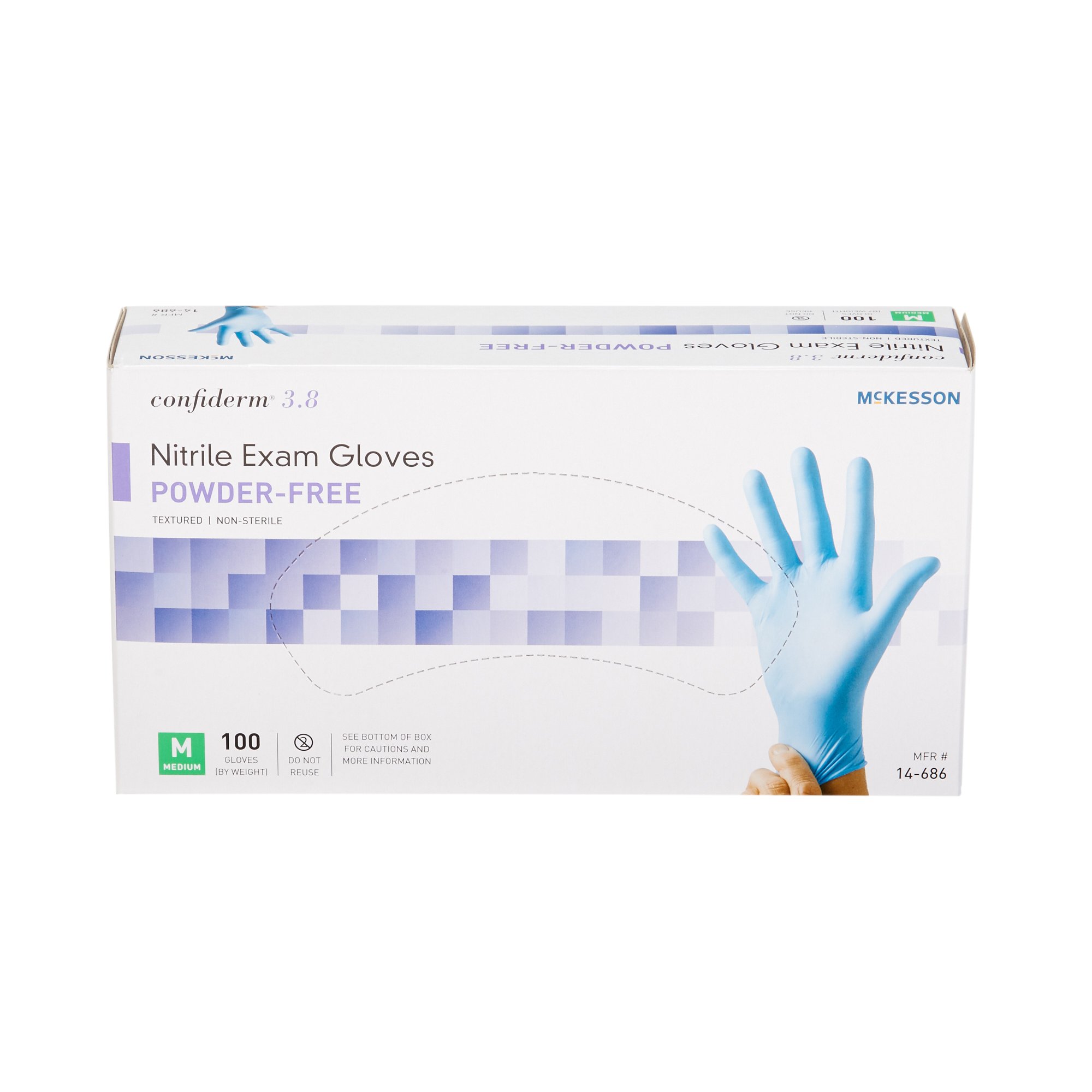 McKesson Brand - 14-686 McKesson Confiderm® 3.8 Nitrile Exam Glove