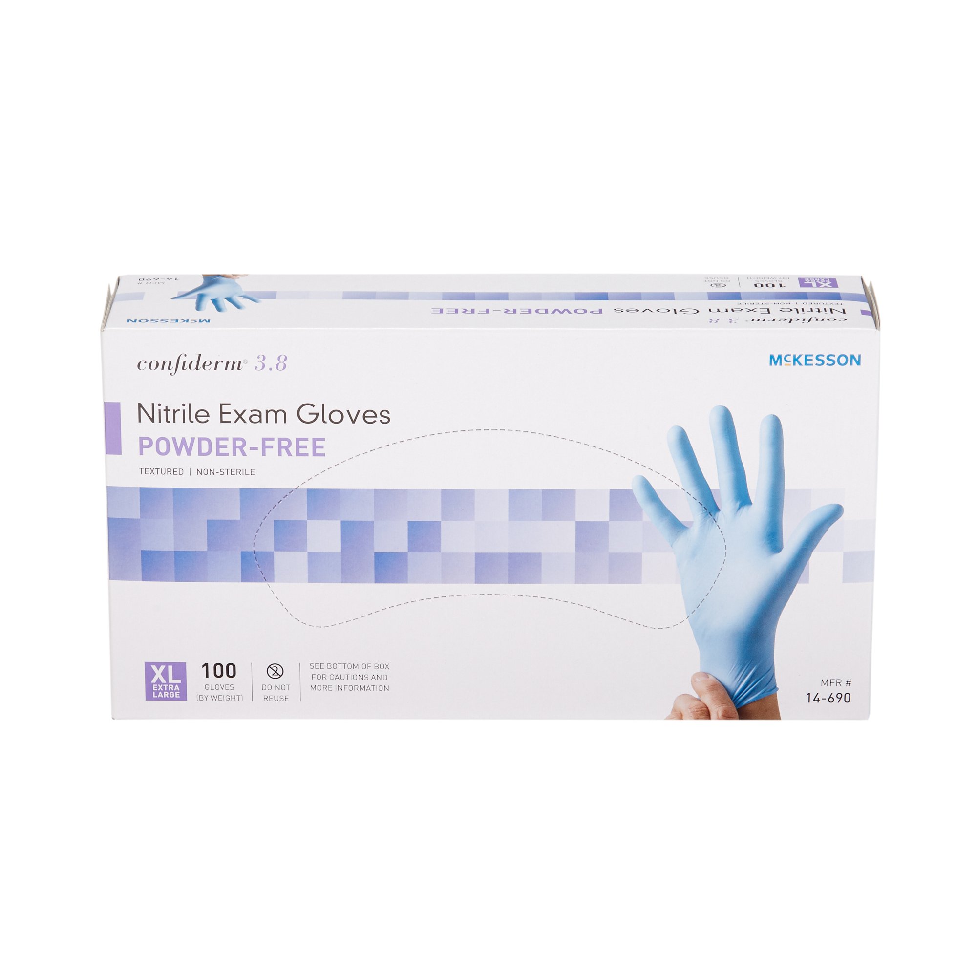 McKesson Brand - 14-690 McKesson Confiderm® 3.8 Nitrile Exam Glove