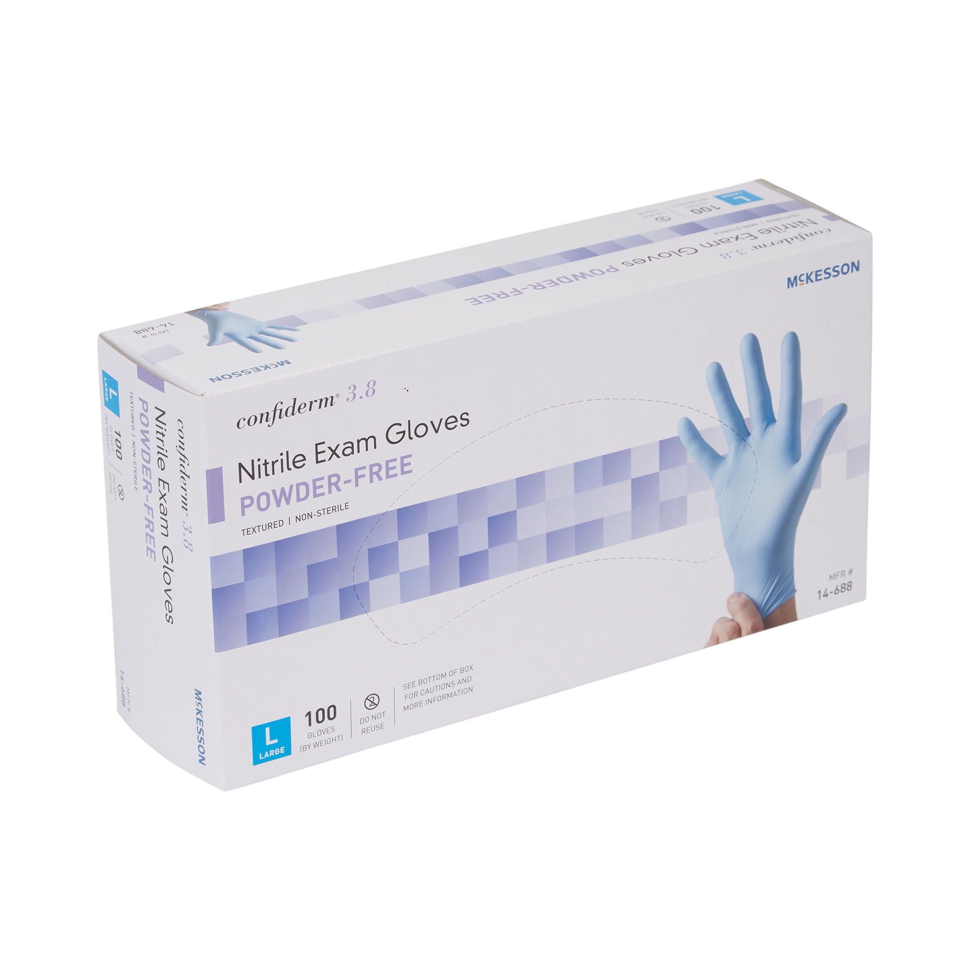 McKesson Brand - 14-688 McKesson Confiderm® 3.8 Nitrile Exam Glove
